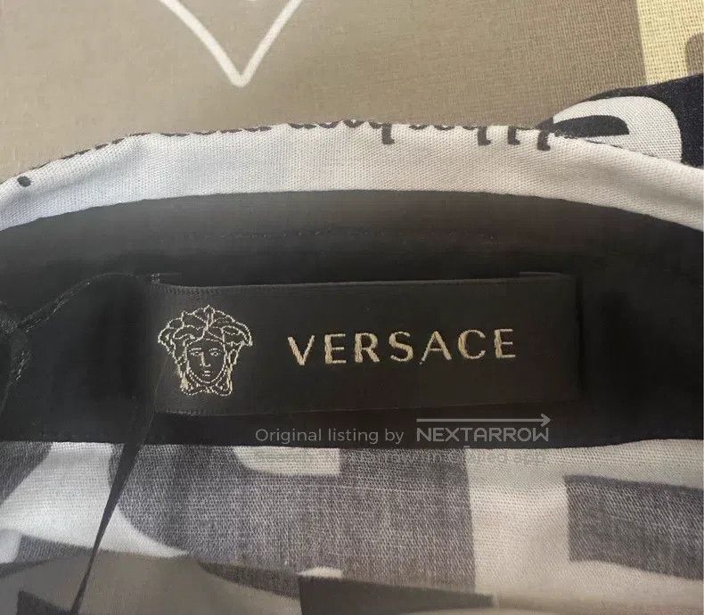 Versace Versace Letter logo shirt Size US XXS / EU 40 - 3 Thumbnail