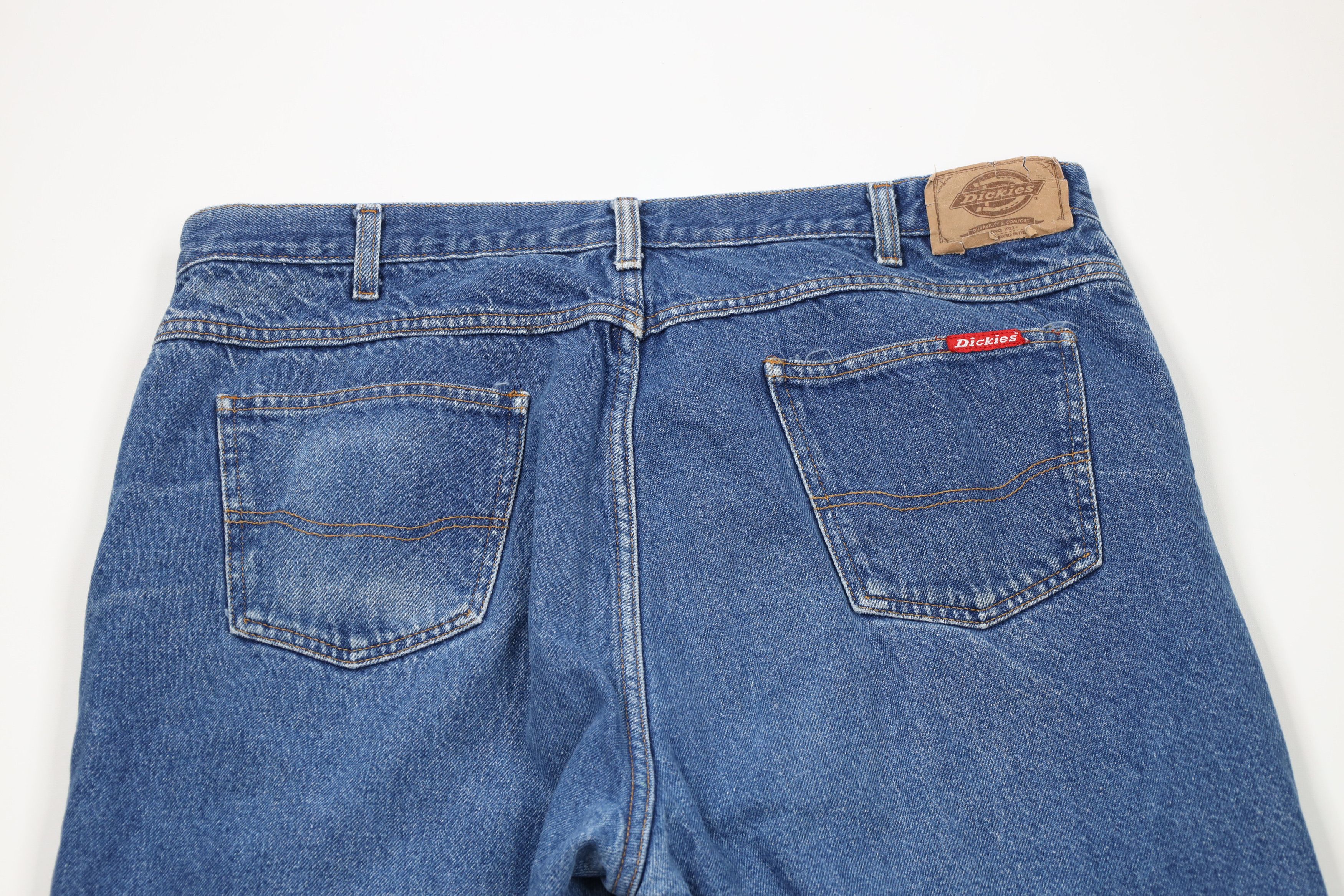 Dickies × Vintage Vintage 90s Dickies Flannel Lined Wide Leg Denim Jeans Size US 40 / EU 56 - 11 Thumbnail