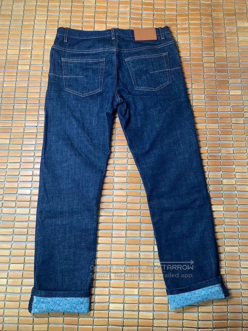 Dior Dior Cuffed Printed Denim Jeans. Size US 30 / EU 46 - 3 Thumbnail