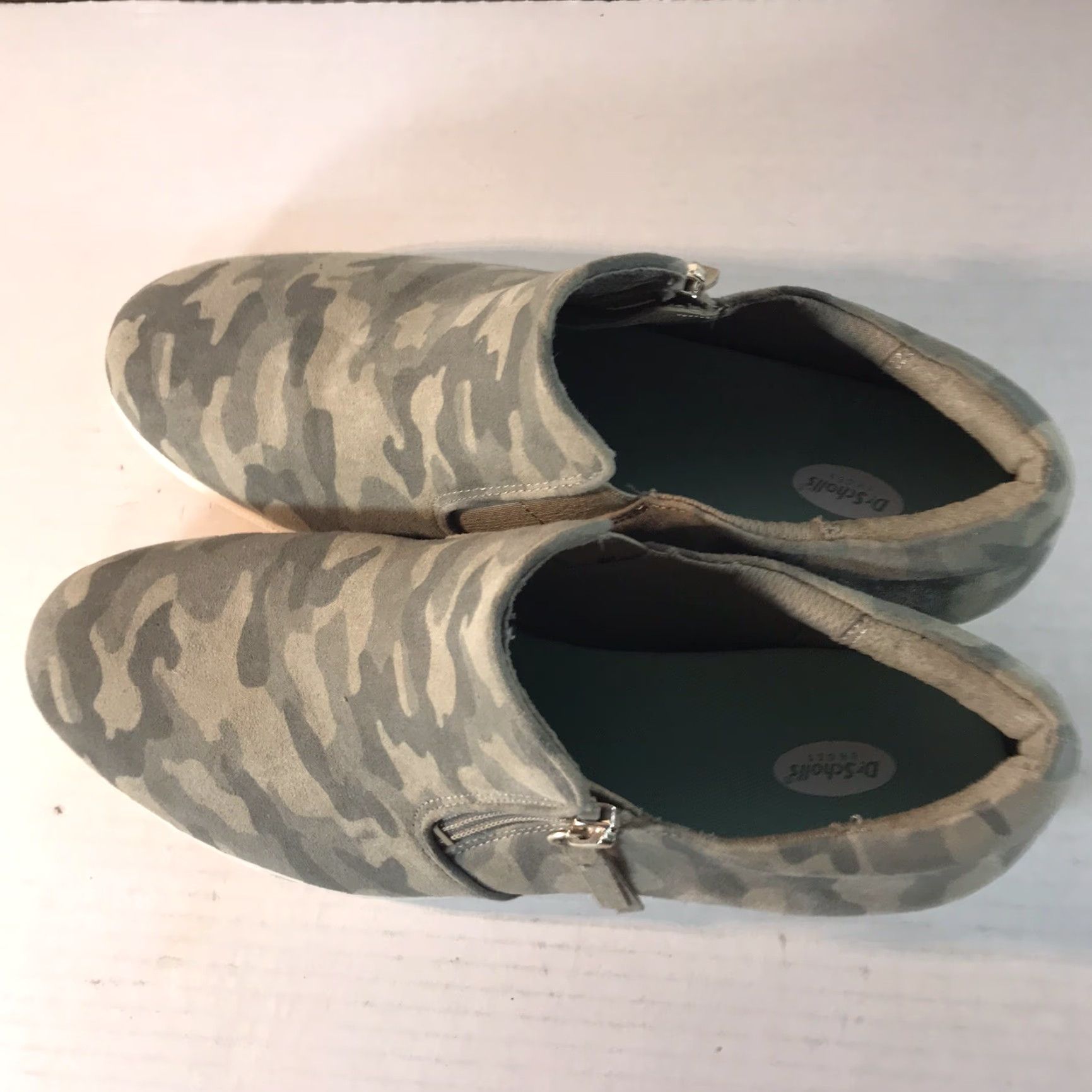 Vintage VINTAGE Dr Scholls Ankle Booties Women’s Size 9.5M Camouflage Camo Round Toe Flat Bootie Size US 9.5 / IT 39.5 - 2 Thumbnail