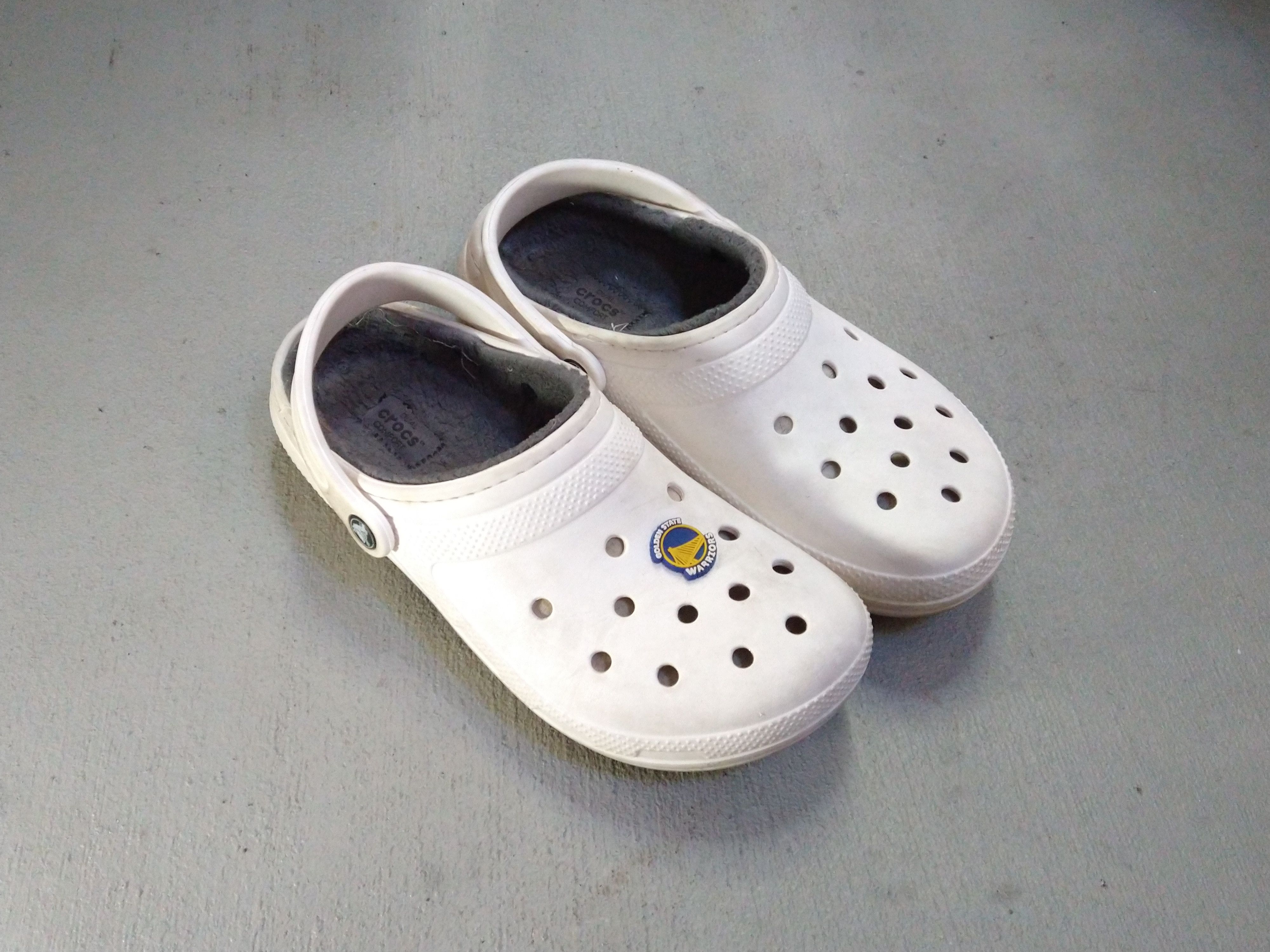 Crocs Crocs White Size 8 Sandals Slides Strap Foamposite Rubber Grailed