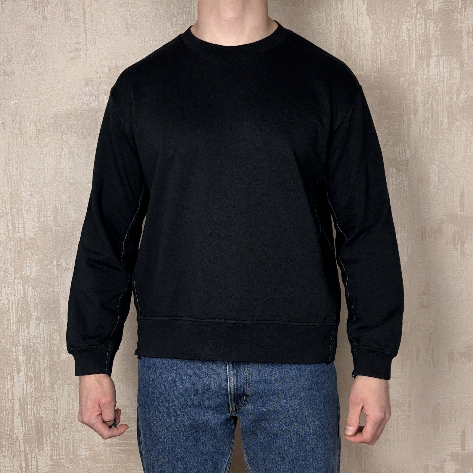 Other Nine Way Homme Crew Neck Sweatshirt Raw Edge Size US L / EU 52-54 / 3 - 2 Thumbnail