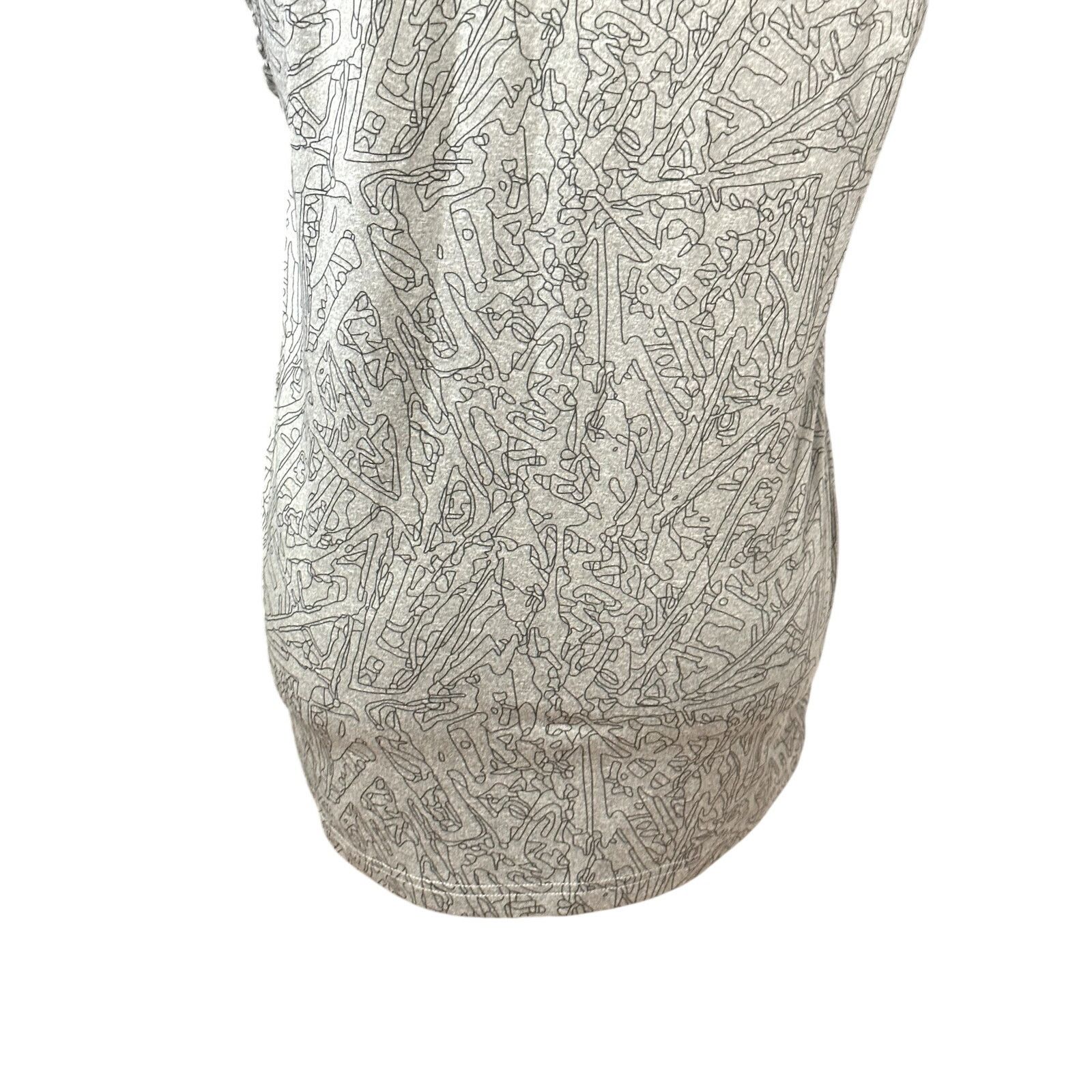 Other Fabletics Tank Top Crew Neck Sleeveless Abstract Gray Small Size S / US 4 / IT 40 - 8 Thumbnail