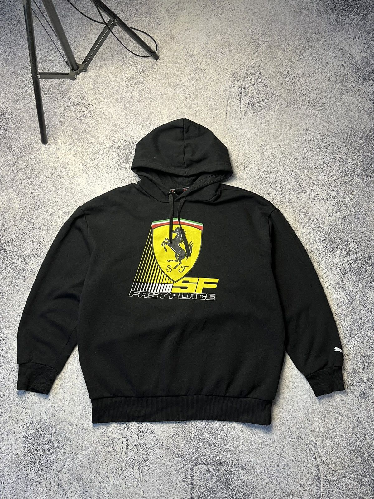 Ferrari Vintage Ferrari Sweatshirt Hoodie Streetwear Rare Y2K Size US L / EU 52-54 / 3 - 1 Thumbnail