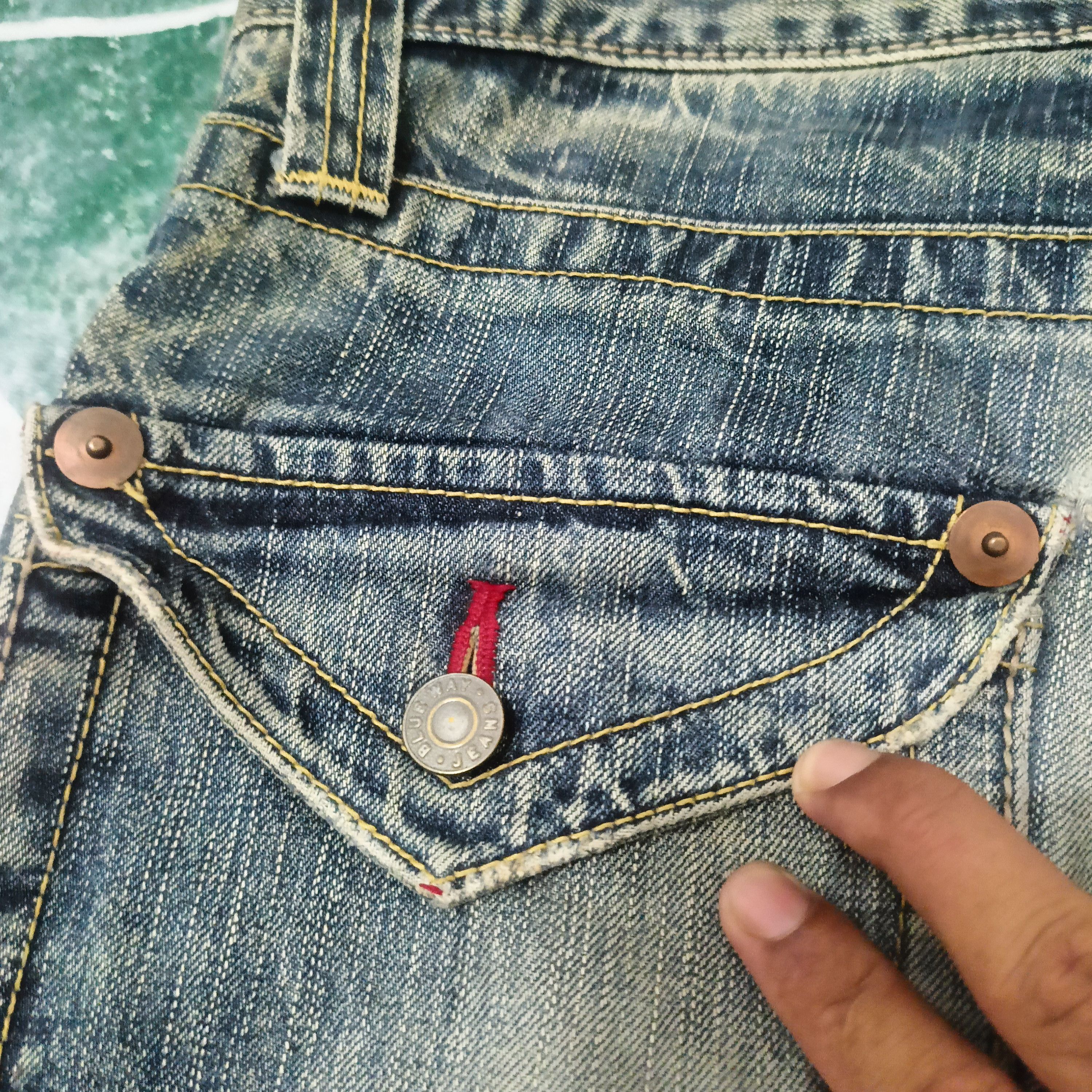 Tornado Mart Crazy blue way jeans flared jeans denim bootcut Size US 32 / EU 48 - 16 Thumbnail