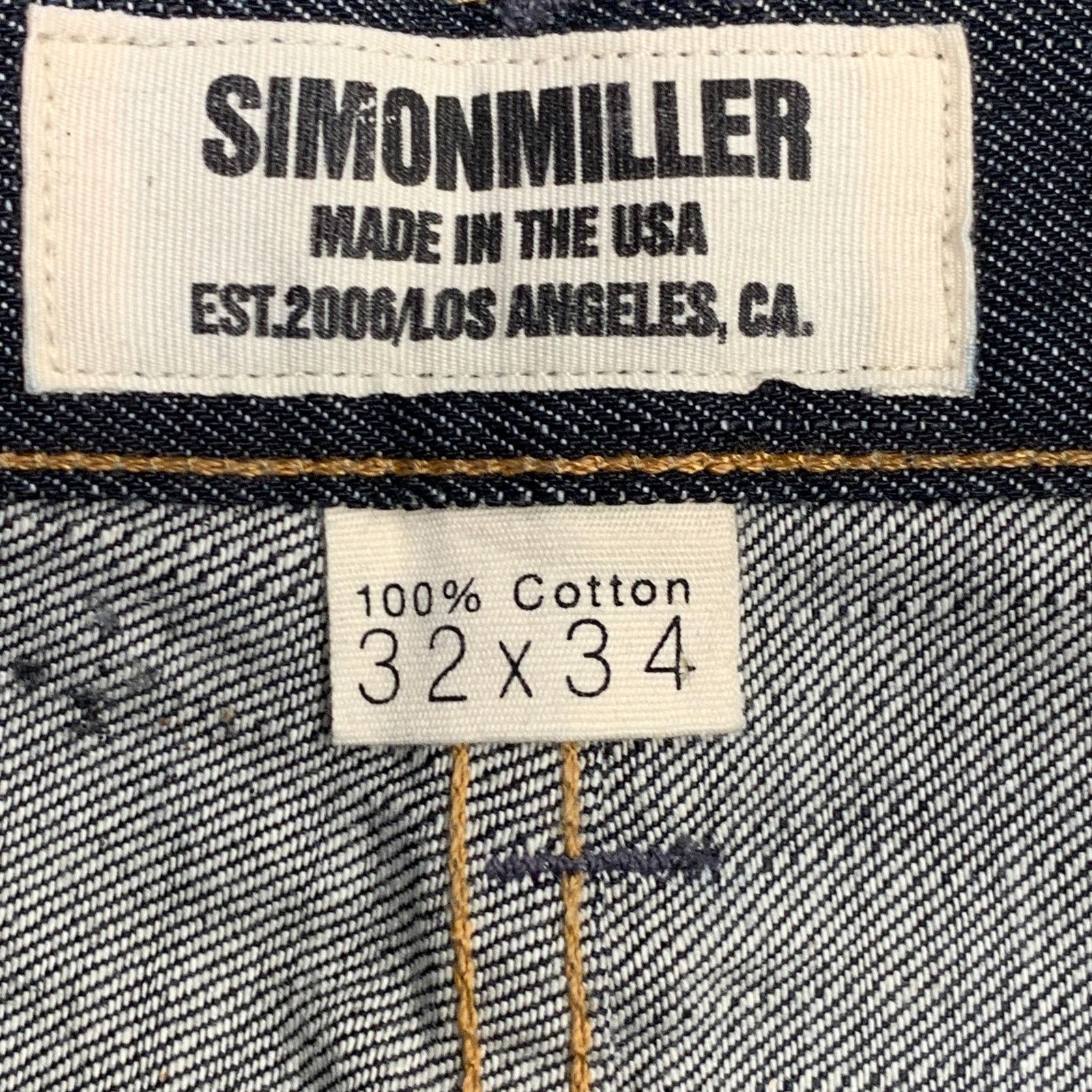 Simon Miller SIMON MILLER Size 32 Blue Indigo Cotton Button Fly Jeans Size US 32 / EU 48 - 9 Thumbnail
