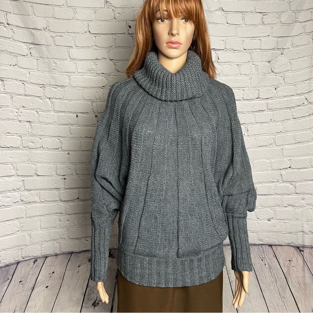 Other Northland High Neck Knit Grey Sweater Made in Italy Size S/ Size M / US 6-8 / IT 42-44 - 1 Thumbnail