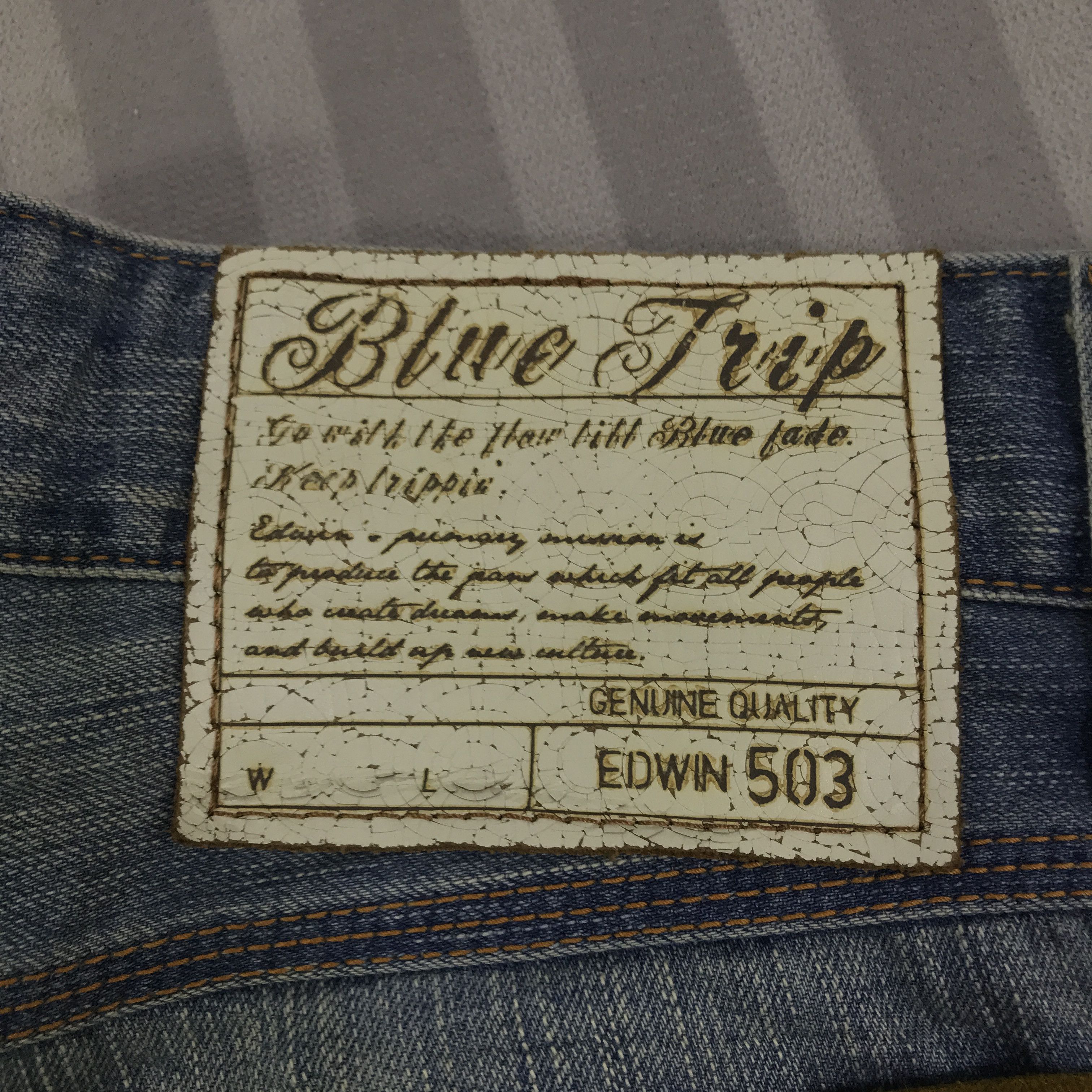Edwin Vintage Edwin Blue Trip Bootcut Denim Jeans pants K130B1 Size US 30 / EU 46 - 14 Thumbnail