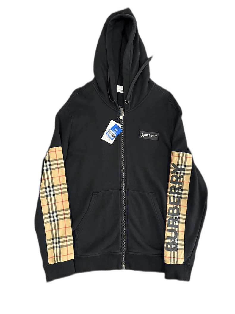Burberry Burberry Check Zip-Up Hoodie Size US L / EU 52-54 / 3 - 1 Thumbnail