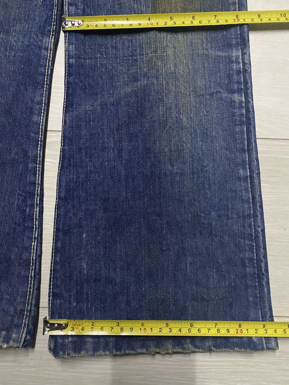 Edwin True Vintage Edwin USA Mud Wash Grunge Flare Jeans Size US 27 - 16 Thumbnail