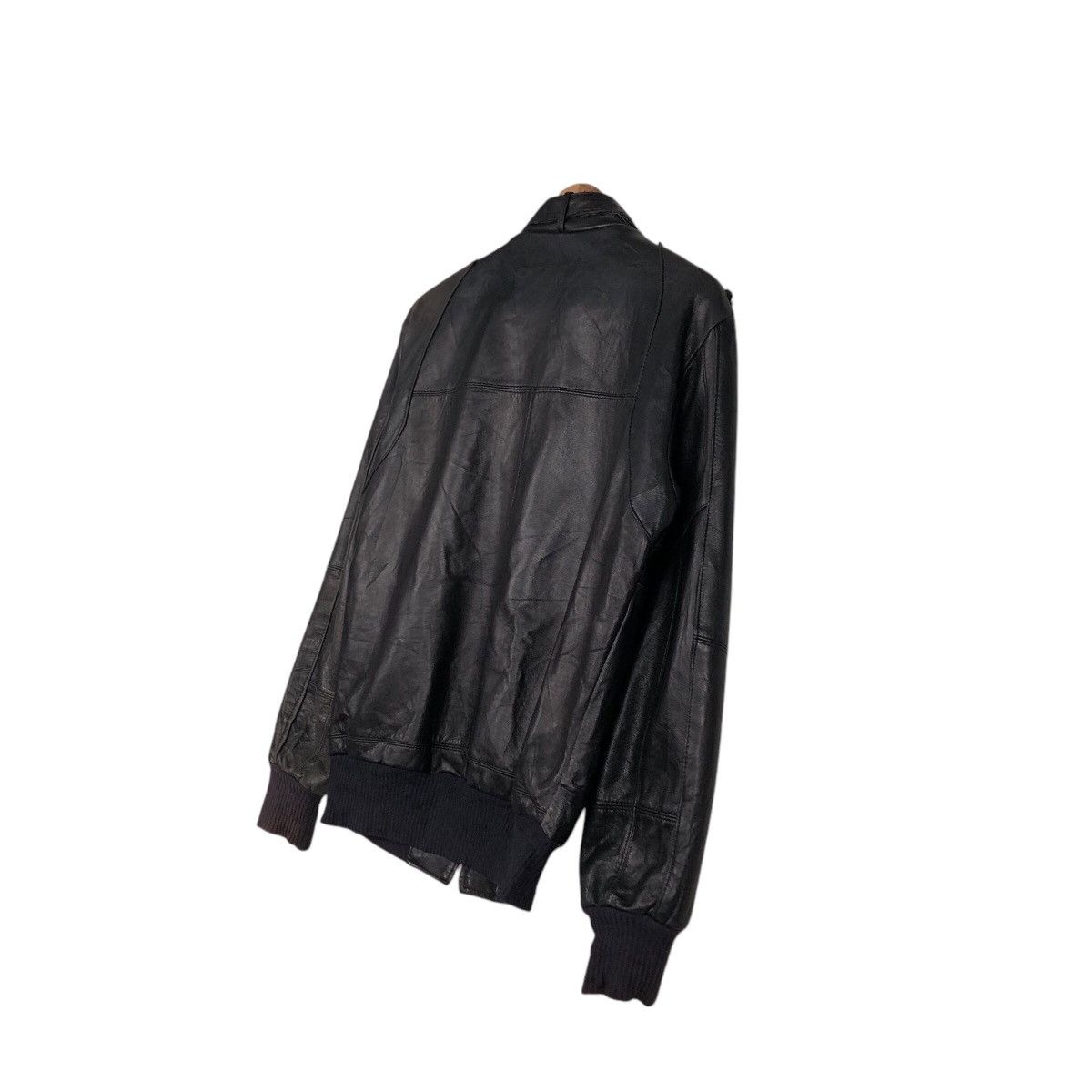 Japanese Brand 📌Vintage Genuine Leather Jacket Unknown Brand Issey Miyake Size US M / EU 48-50 / 2 - 10 Thumbnail