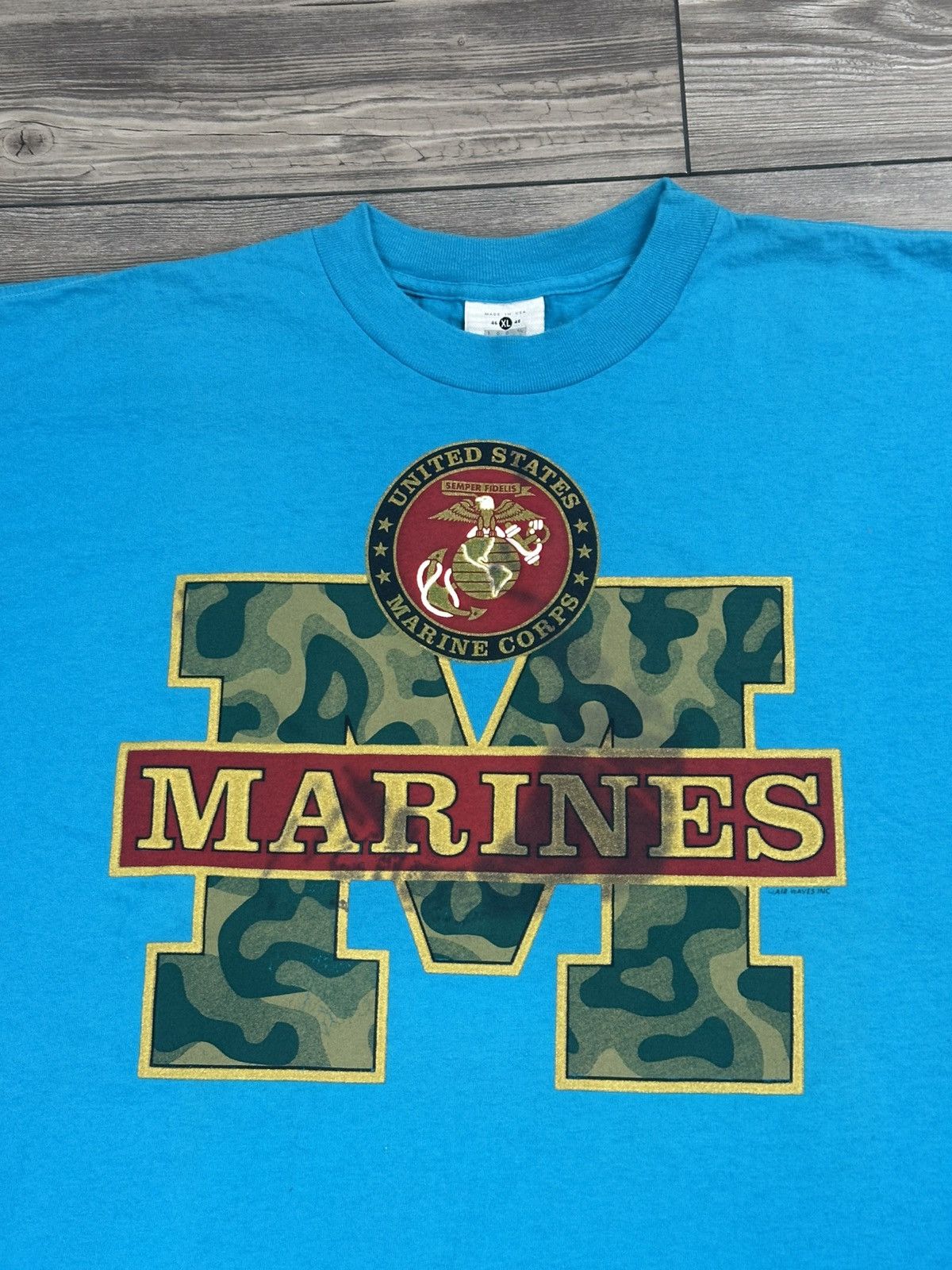 Lee Vintage 90’s USMC Marines T Shirt Size US XL / EU 56 / 4 - 3 Thumbnail