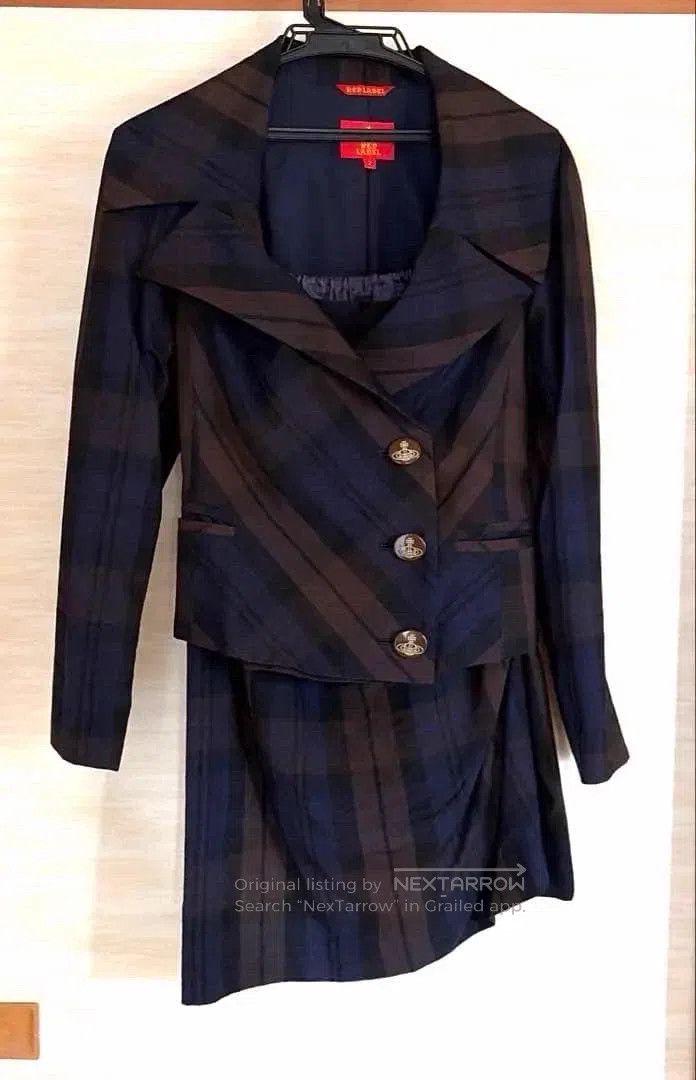 Vivienne Westwood Vivienne Westwood Ultra Rare Asymmetrical Plaid Tailored S Size M / US 6-8 / IT 42-44 - 1 Thumbnail
