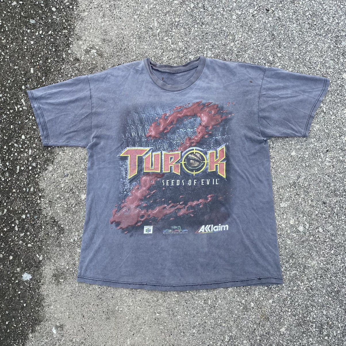 Nintendo × Vintage Vintage Turok 2 Promo Game Tee Sega PlayStation Nintendo Size US XL / EU 56 / 4 - 2 Thumbnail