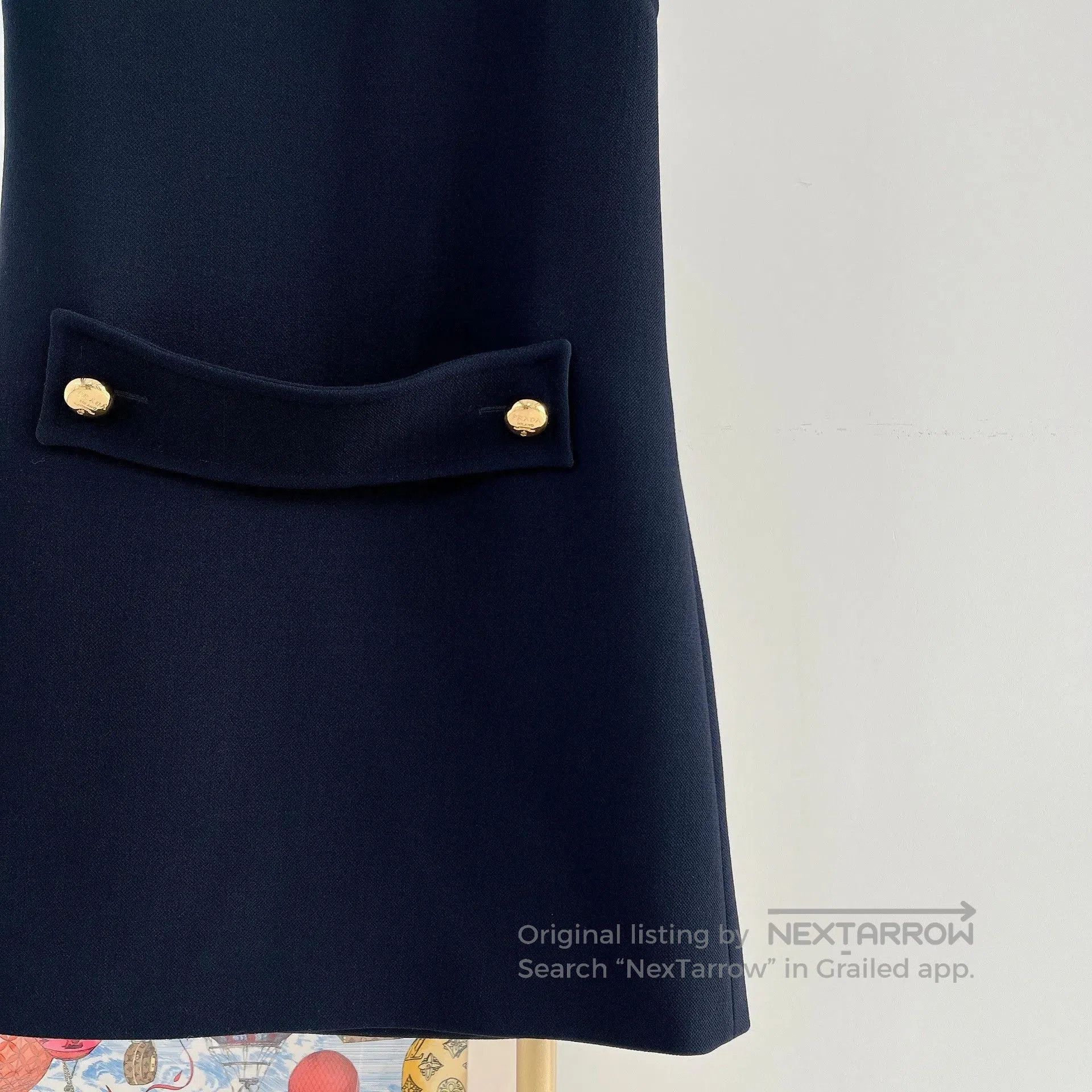 Prada Prada Navy Sleeveless Dress 38. Size S / US 4 / IT 40 - 5 Thumbnail