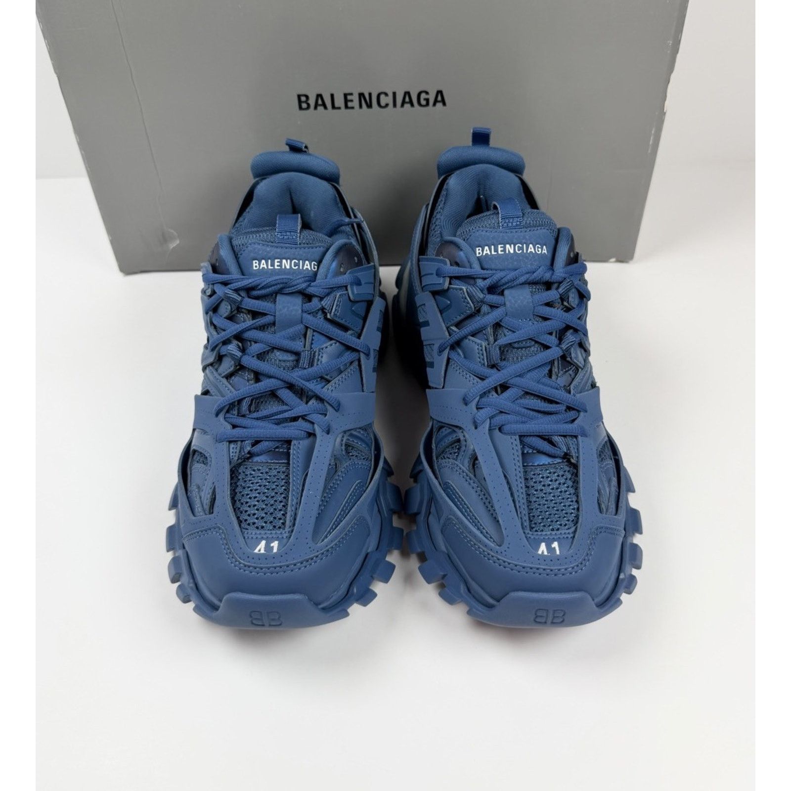 Balenciaga Size 41EU/8US - Balenciaga Track Blue LED NEW! Size US 8 / EU 41 - 3 Thumbnail