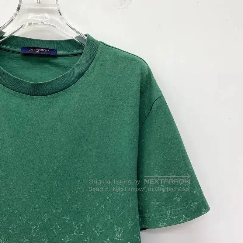 Louis Vuitton Louis Vuitton Green Cotton Men's T. Size US L / EU 52-54 / 3 - 3 Thumbnail