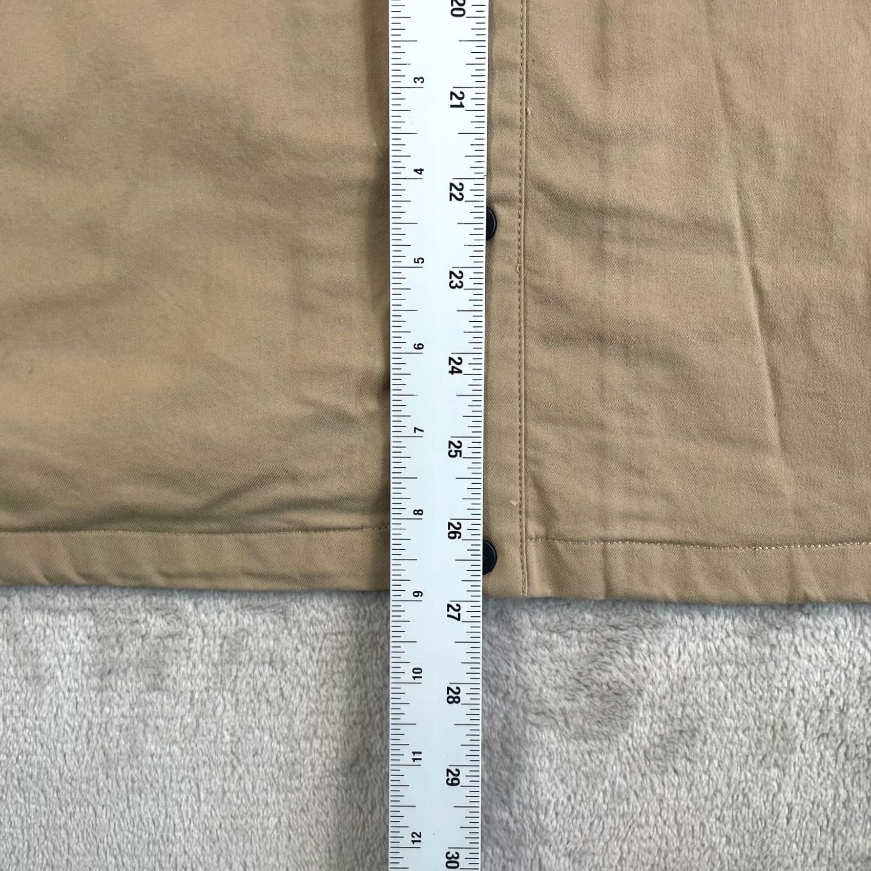 Vintage Kit & Ace Snap Up Shacket Jacket Men M Beige Travel Zip Pockets Shirt? Size US M / EU 48-50 / 2 - 7 Thumbnail