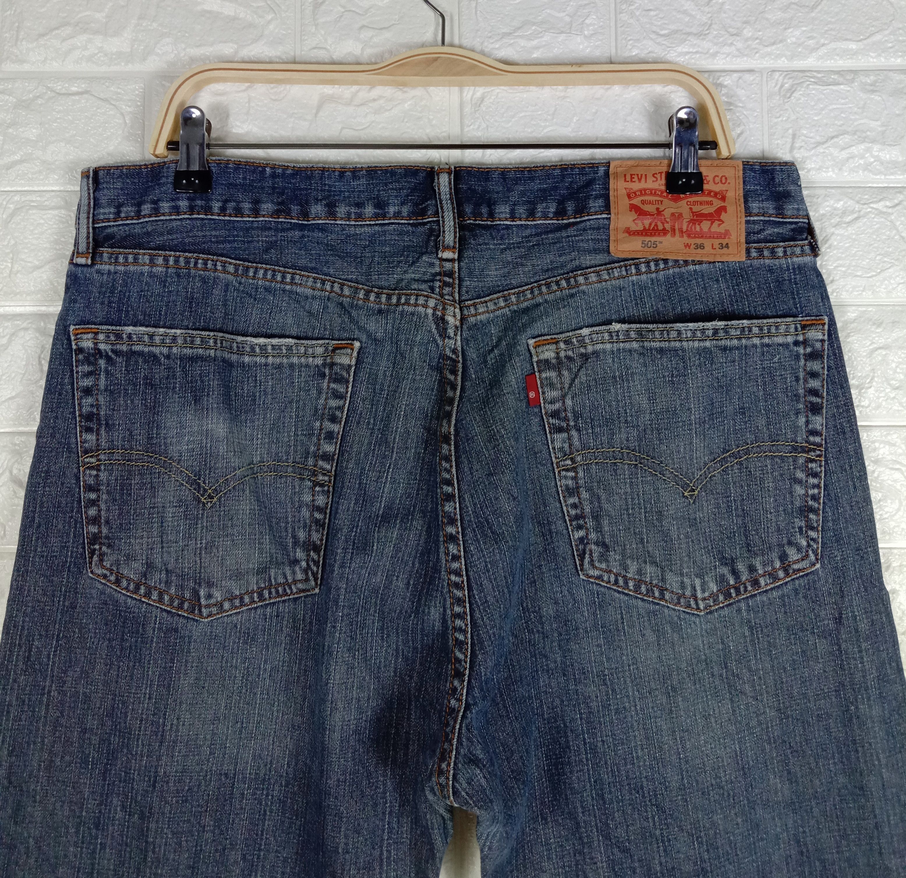 Levi's Vintage Levi's 505 Jeans Earth Tone Straight Fit Denim Size US 36 / EU 52 - 6 Thumbnail