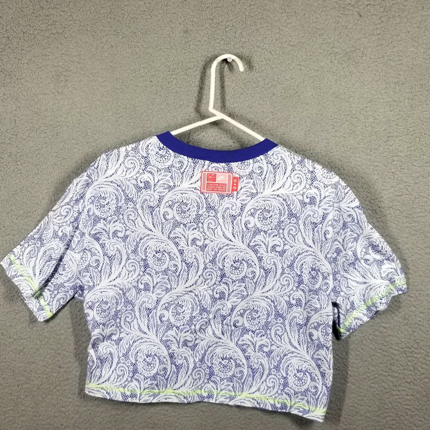 Nike Nike Women Cropped Crew Neck T-Shirt Purple Tennis Activewear Large Serena Williams Design Size L / US 10 / IT 46 - 2 Thumbnail