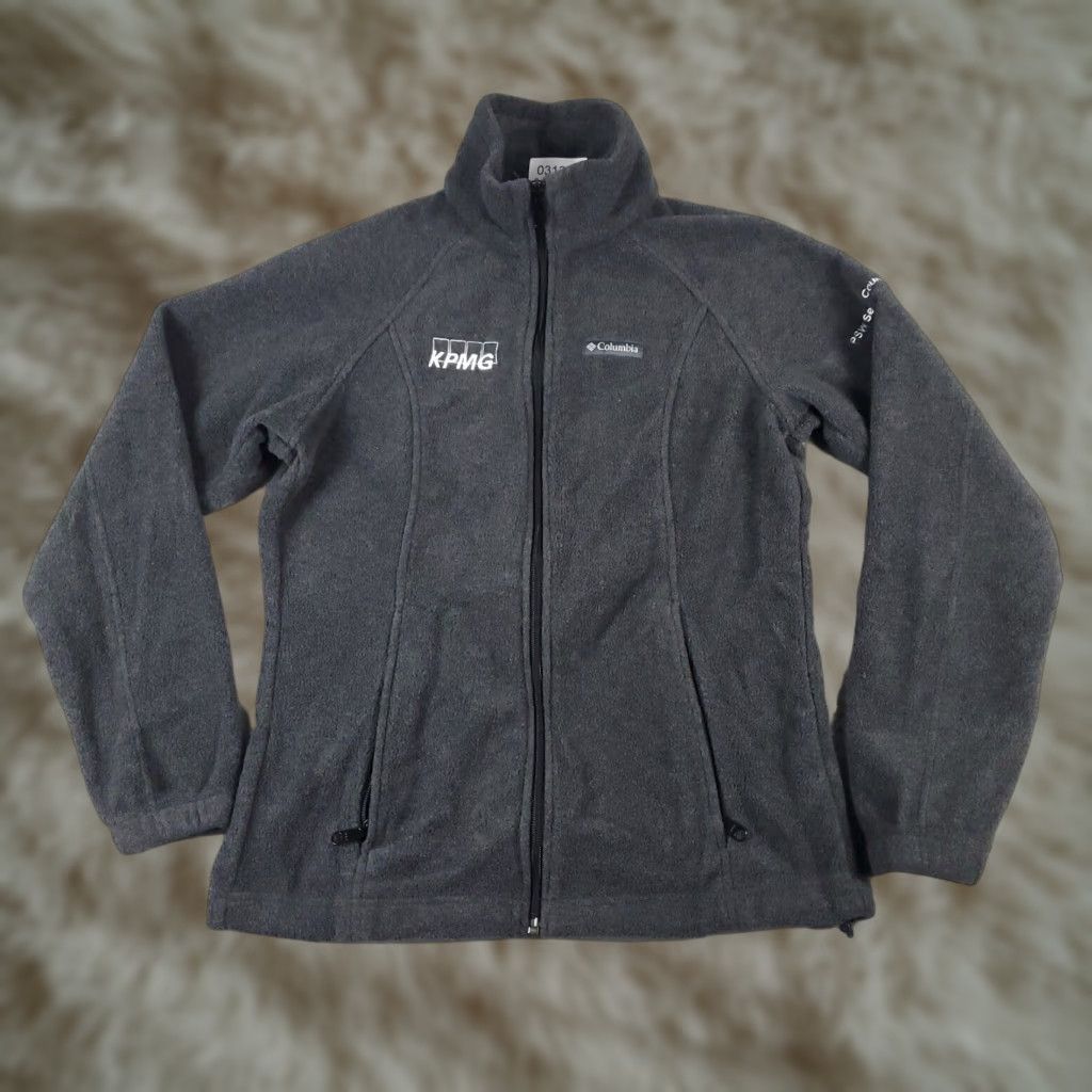 Vintage Columbia Jacket Womens Small Gray Fleece Full Zip Regular Fit All Seasons Size S / US 4 / IT 40 - 1 Thumbnail