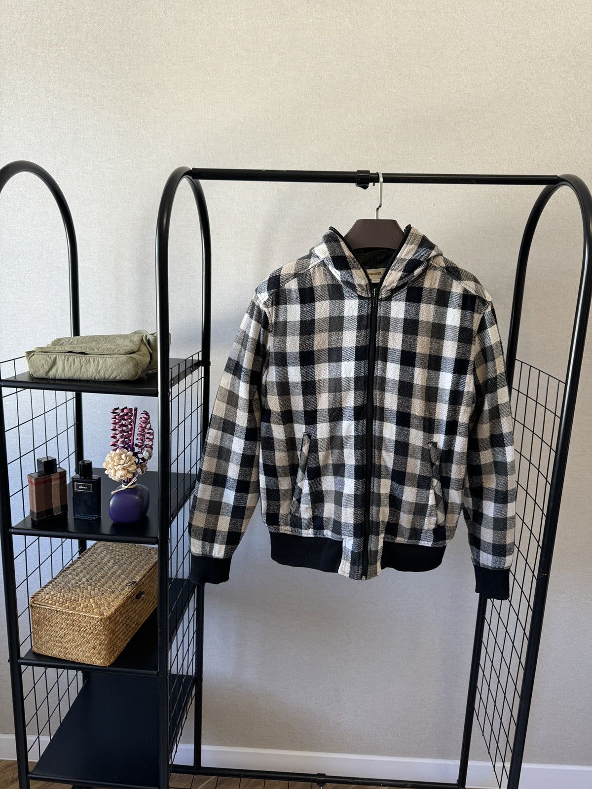 Diesel Diesel vintage y2k checkered flannel lined full zip jacket Size US L / EU 52-54 / 3 - 2 Thumbnail