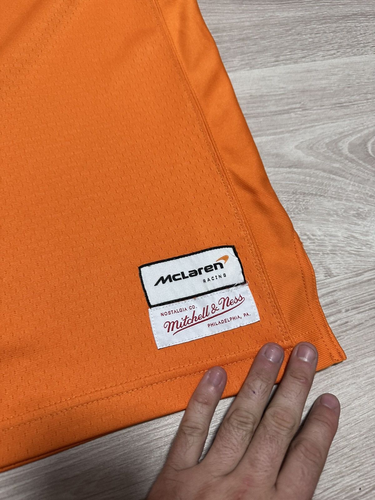 Formula 1 McLaren x Mitchell Ness F1 USA GP Daniel Ricciardo Jersey Size US L / EU 52-54 / 3 - 6 Thumbnail