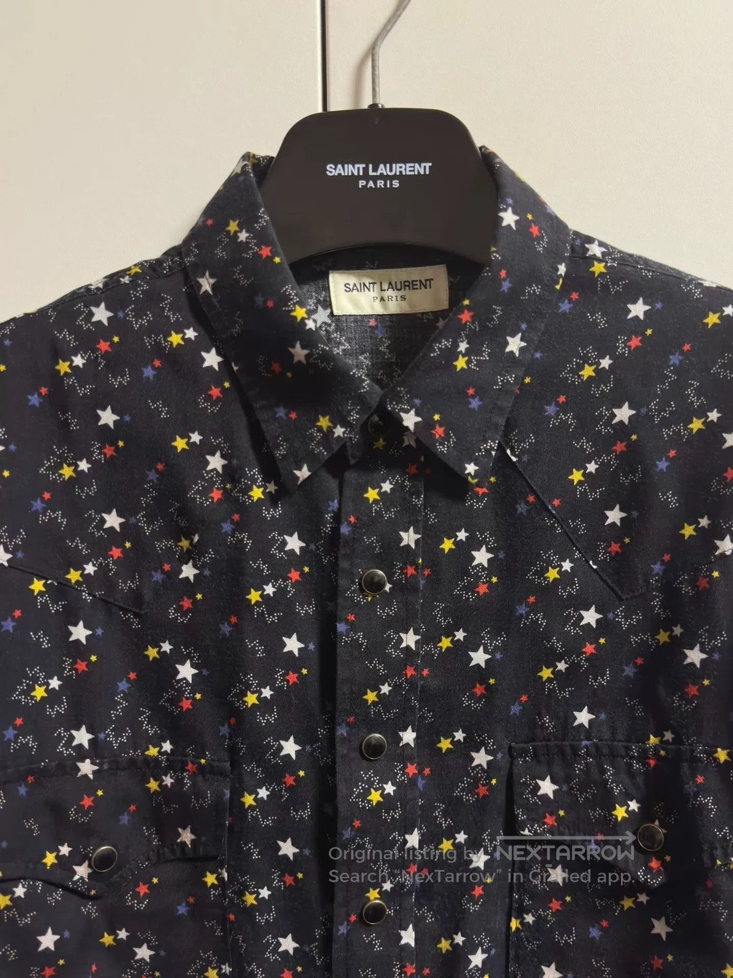 Saint Laurent Paris saint laurent multicolor star shirt. Size XL / US 12-14 / IT 48-50 - 2 Thumbnail