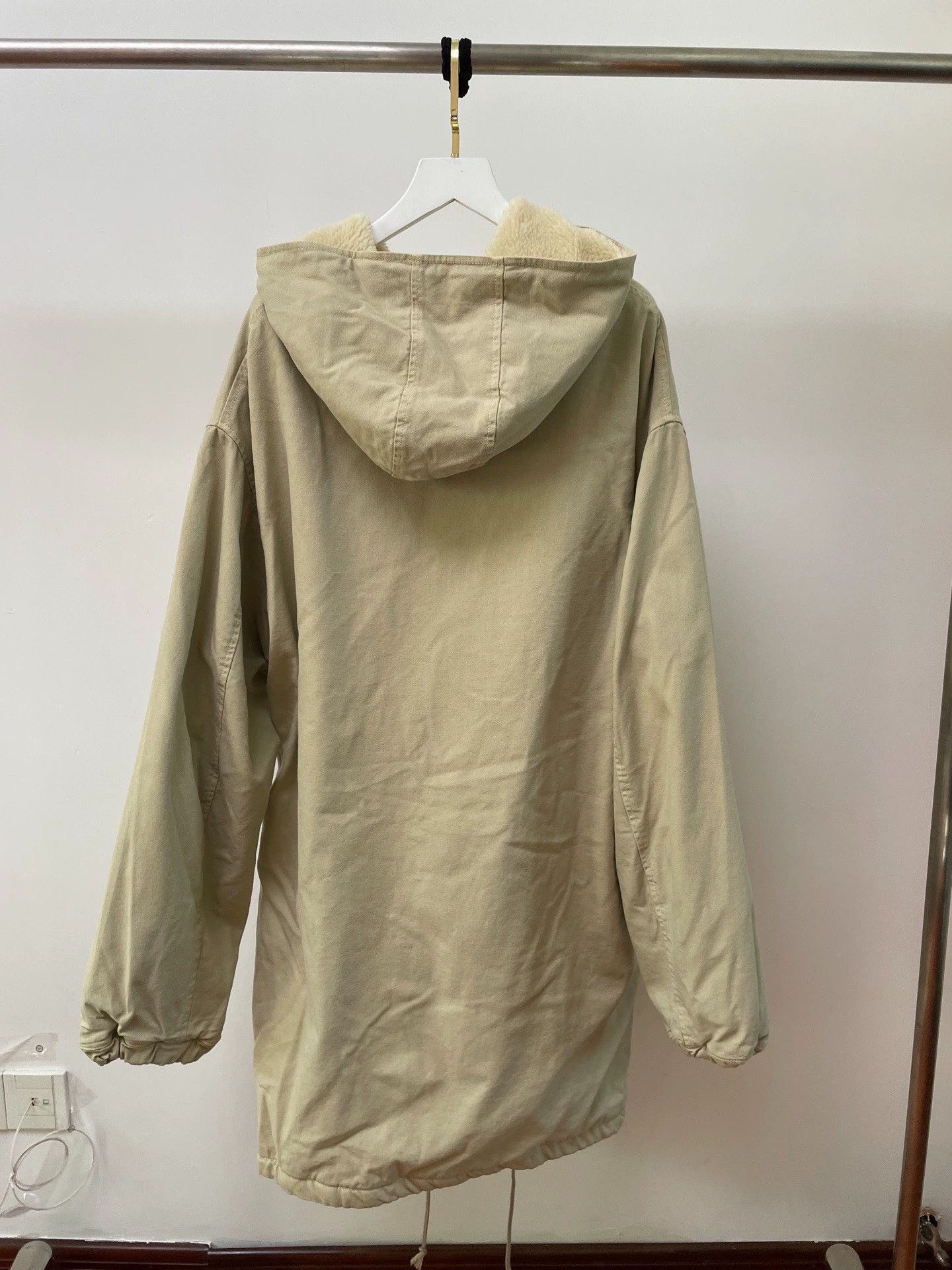 Yeezy Yeezy S4 Lamb Fleece Washed Hooded Jacket Size M Size US M / EU 48-50 / 2 - 2 Thumbnail