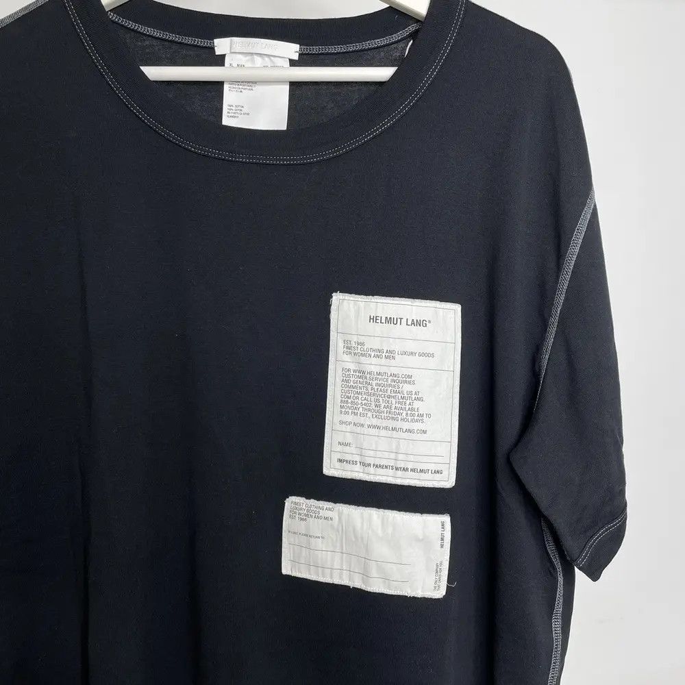 Our Legacy Helmut Lang - Logo Patch T-Shirt Cotton Size US XL / EU 56 / 4 - 2 Thumbnail
