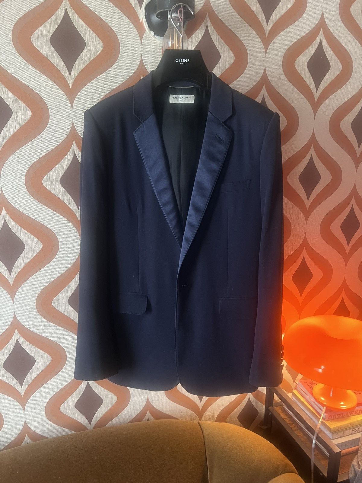 Saint Laurent Paris FW15 Navy Blazer Size 50R - 1 Thumbnail
