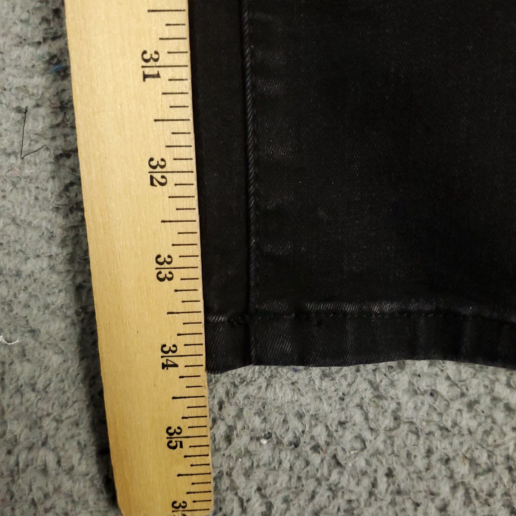 Denime Twillory Jeans Mens 36x34 Black Slim Fit 5 Pocket Denim Pants Jeans Size US 36 / EU 52 - 7 Thumbnail