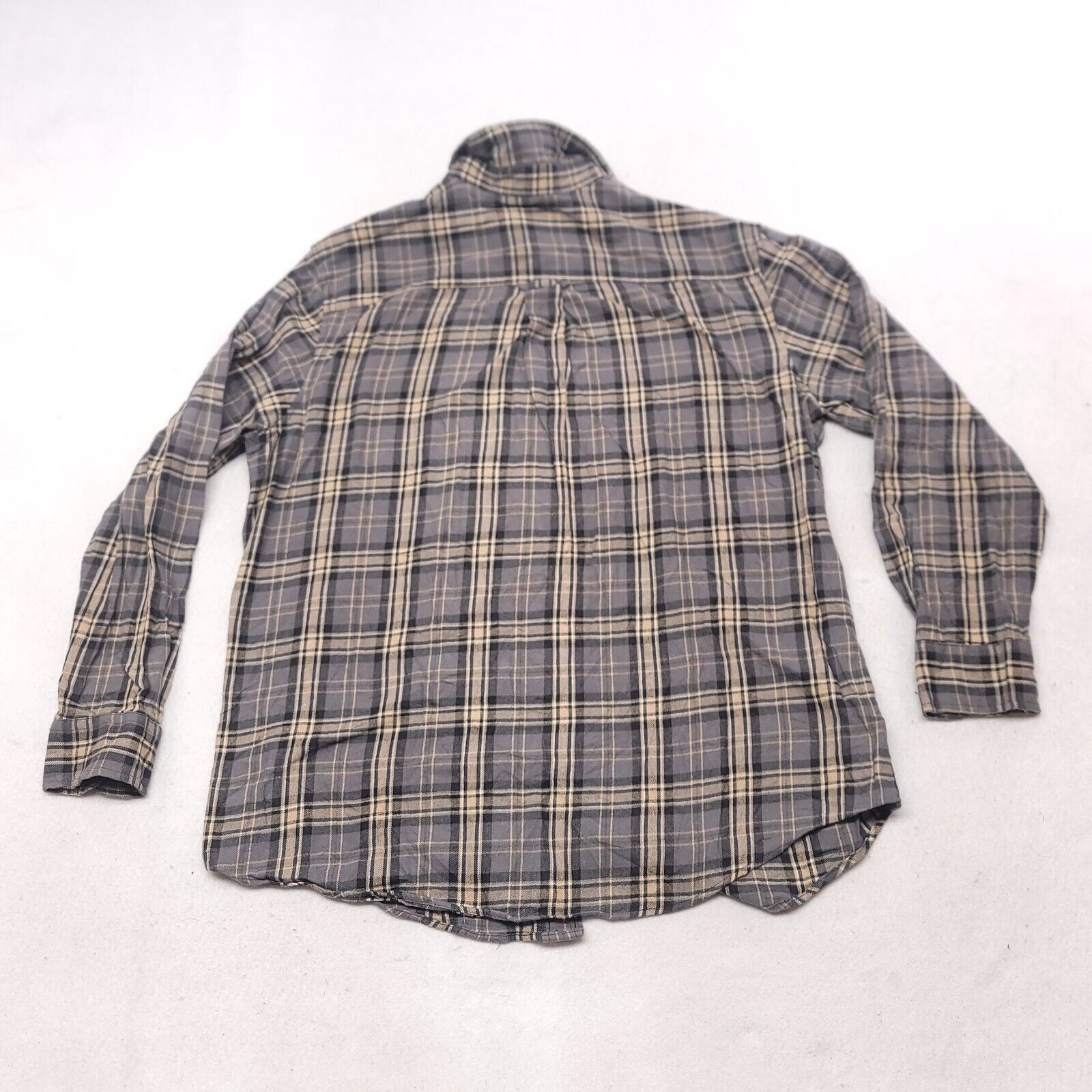 Saddlebred Saddlebred Tartan Flannel Shirt Mens Size Large L Gray Brown Size US L / EU 52-54 / 3 - 10 Thumbnail