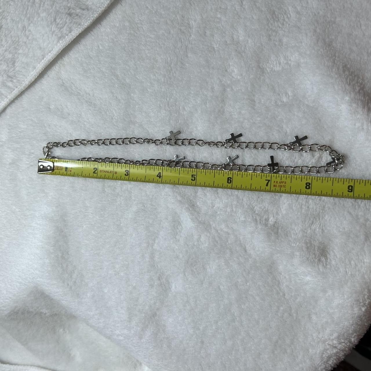 Jewelry Silver Cross Chain 16” Long Necklace -CHN Size ONE SIZE - 4 Thumbnail