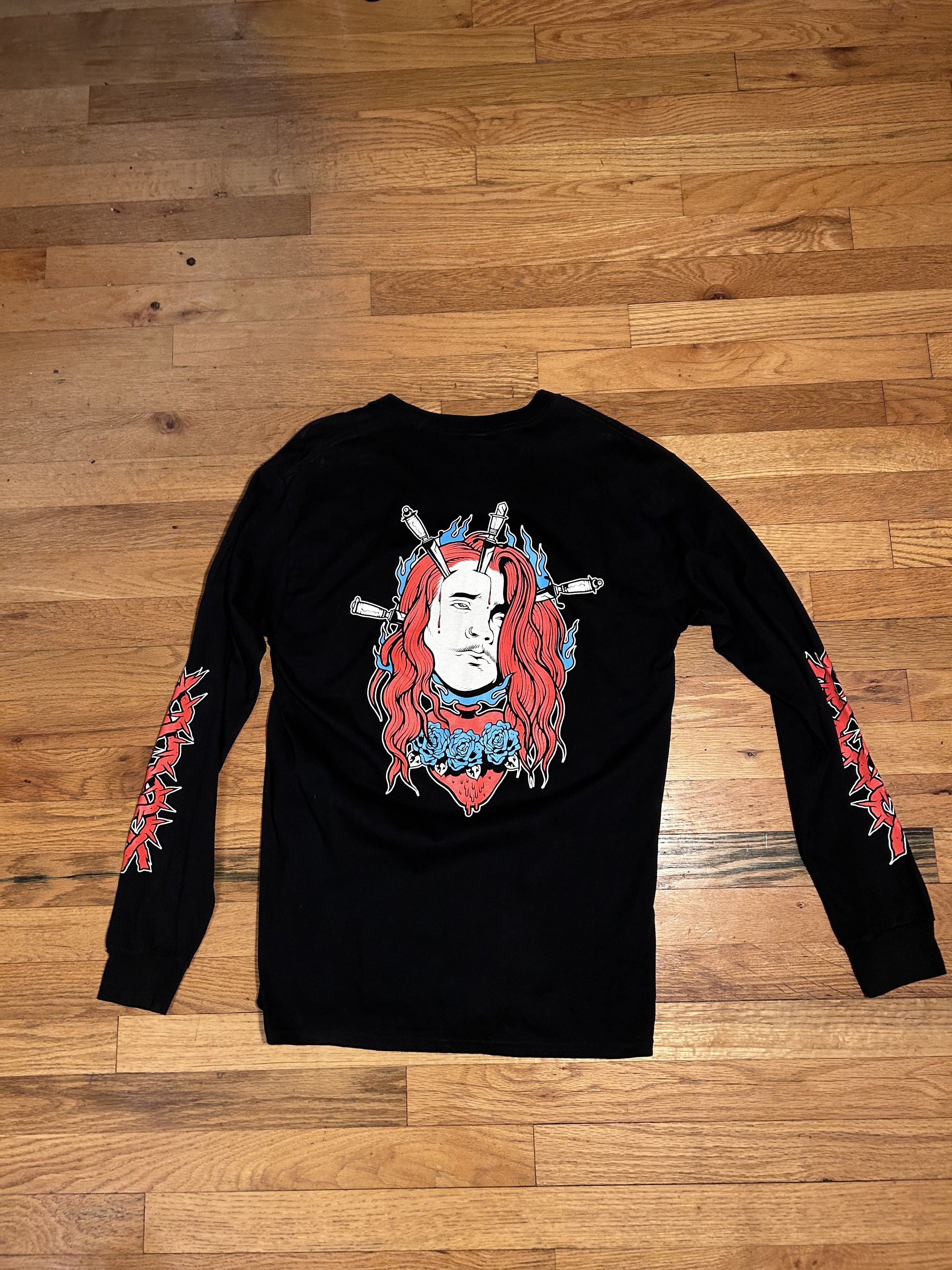 Other (SOWET) SmrtDeath merch ROSES limited long sleeve tee Size US M / EU 48-50 / 2 - 1 Thumbnail