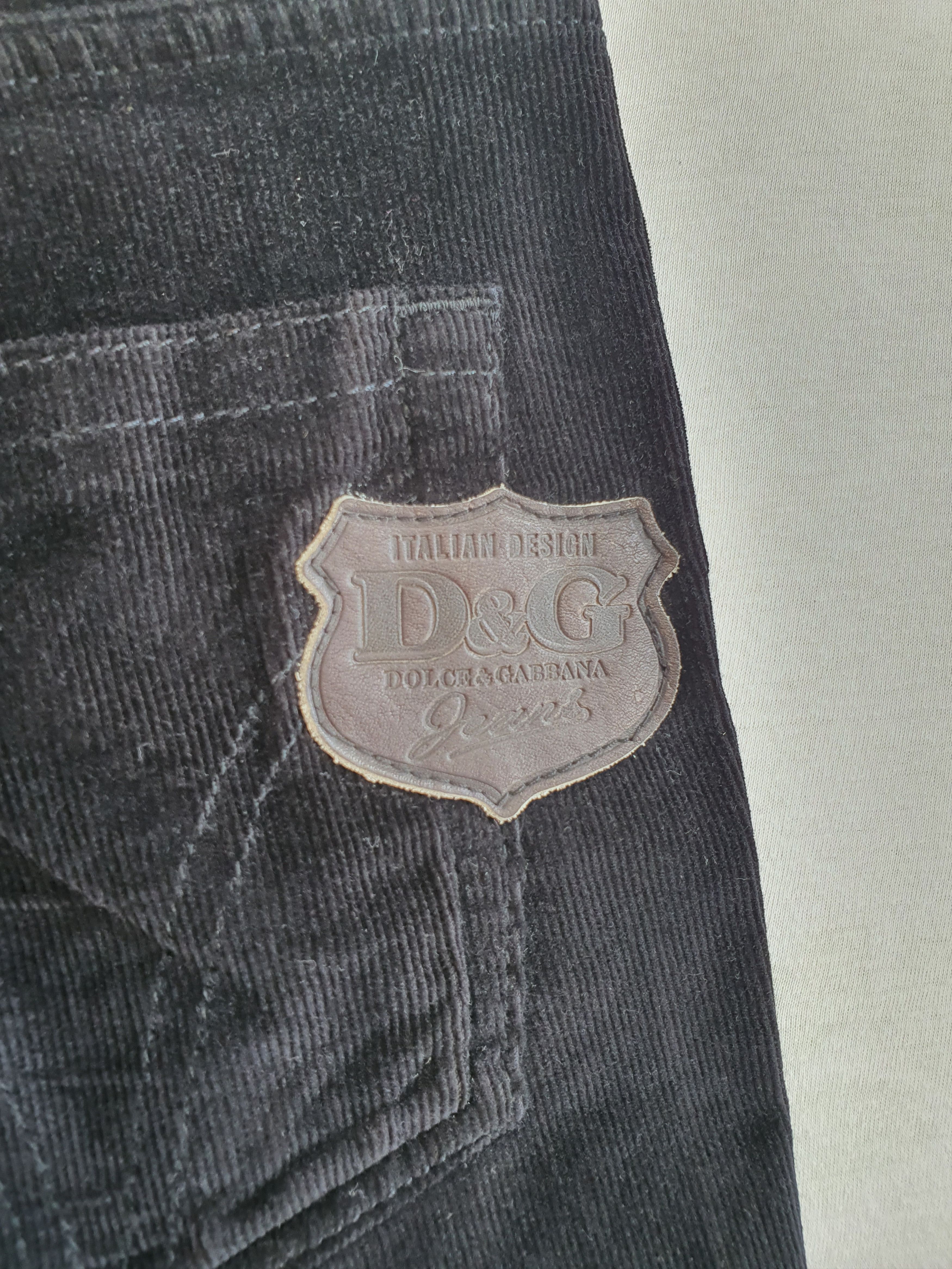Dolce & Gabbana Vintage Corduroy Pants Trousers Jeans - AUDACIOUS (Y2K) Size US 34 / EU 50 - 12 Thumbnail
