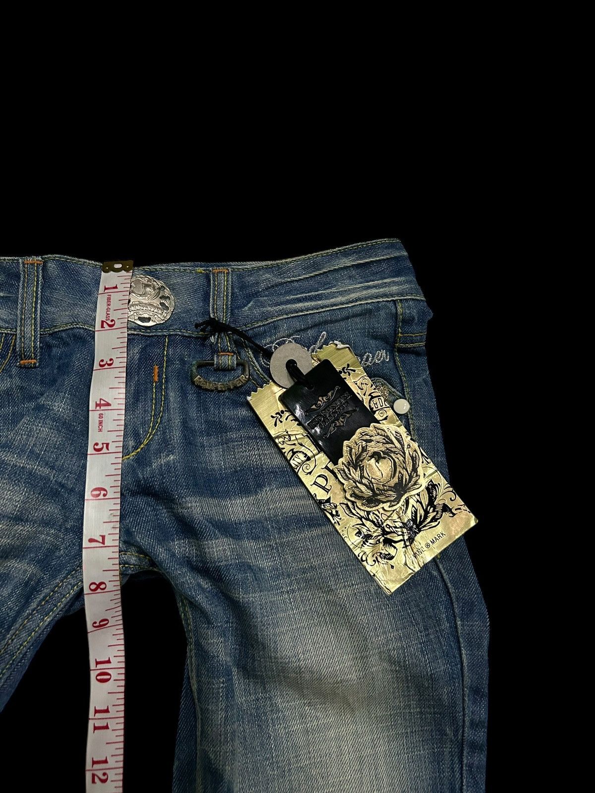 14th Addiction × If Six Was Nine × Le Grande Bleu (L.G.B.) Flare Japanese Brand RED PEPPER with Tags Crazy Design 🎌☠️☠️ Size US 30 / EU 46 - 19 Thumbnail