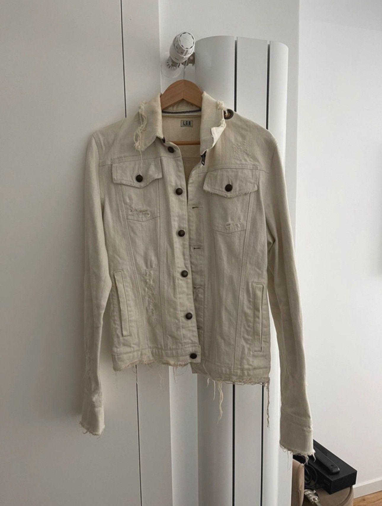 Le Grande Bleu (L.G.B.) LGB Destroy "Dreadrocks" Denim Jacket Size US S / EU 44-46 / 1 - 1 Thumbnail
