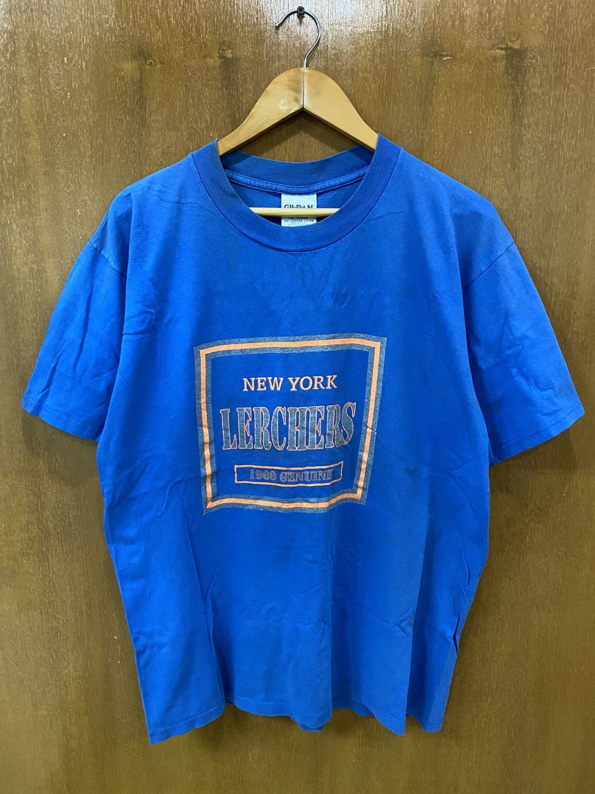 Other Vintage 90s Gildan New York Lerchers Tee Size US L / EU 52-54 / 3 - 1 Thumbnail