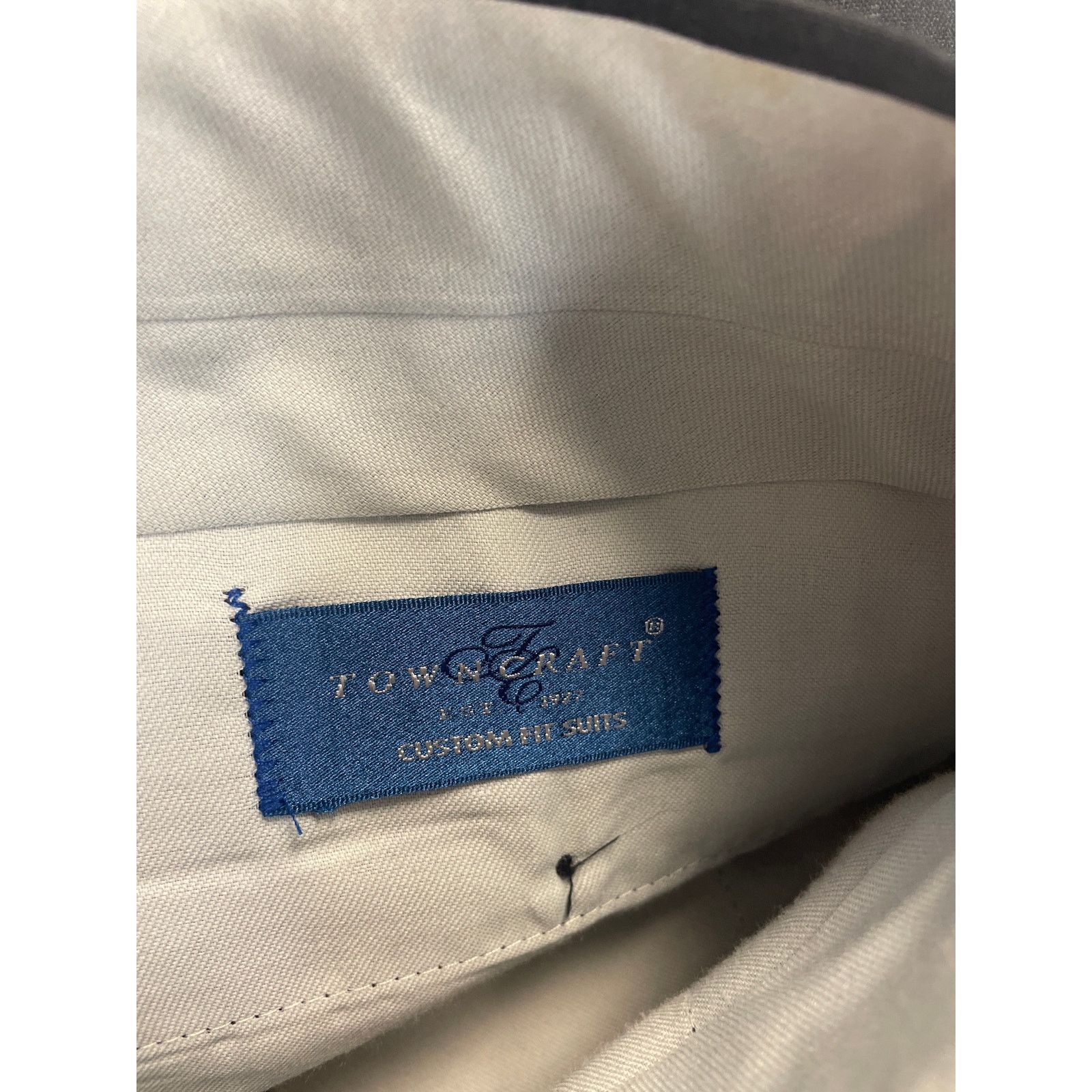 Towncraft Towncraft Mens 44 Regular Wool Blend Suit Jacket w Pants Size 44R - 10 Thumbnail