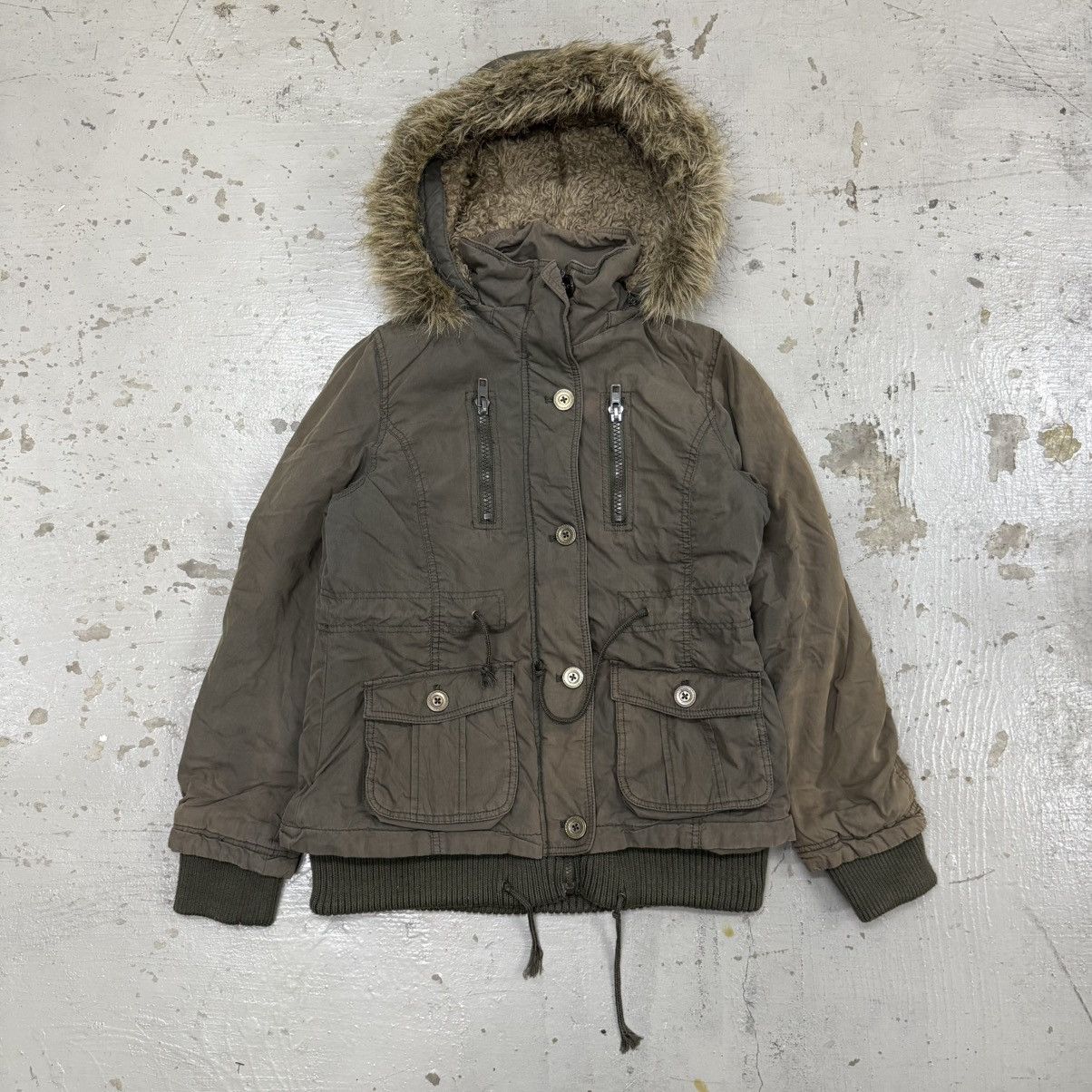 If Six Was Nine Vintage In The Attic Seditionaries Style Fur Hoodie Jacket Size US L / EU 52-54 / 3 - 1 Thumbnail