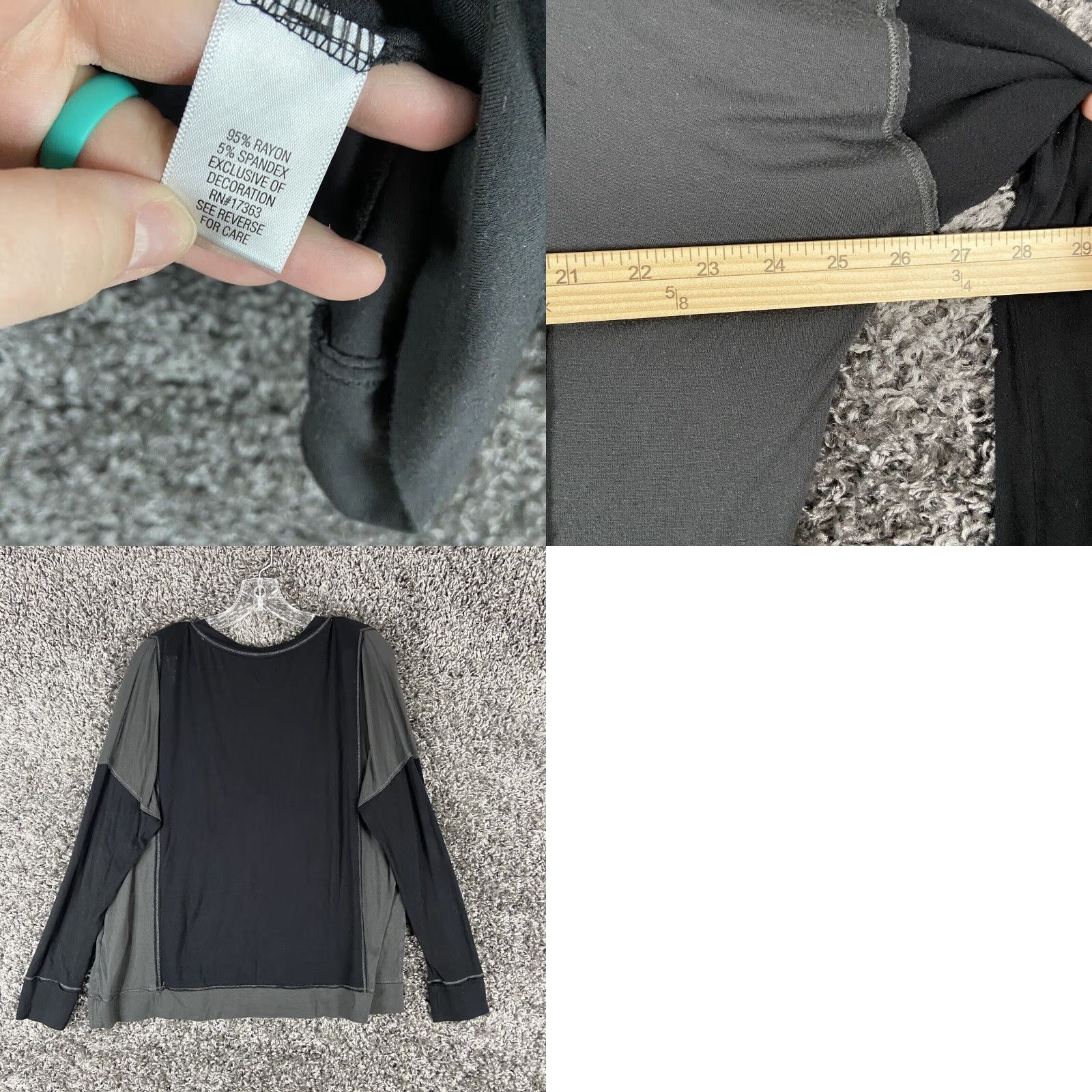 Vintage Simply Vera Vera Wang Blouse Women Long Sleeve M Gray Womens Size M / US 6-8 / IT 42-44 - 8 Thumbnail