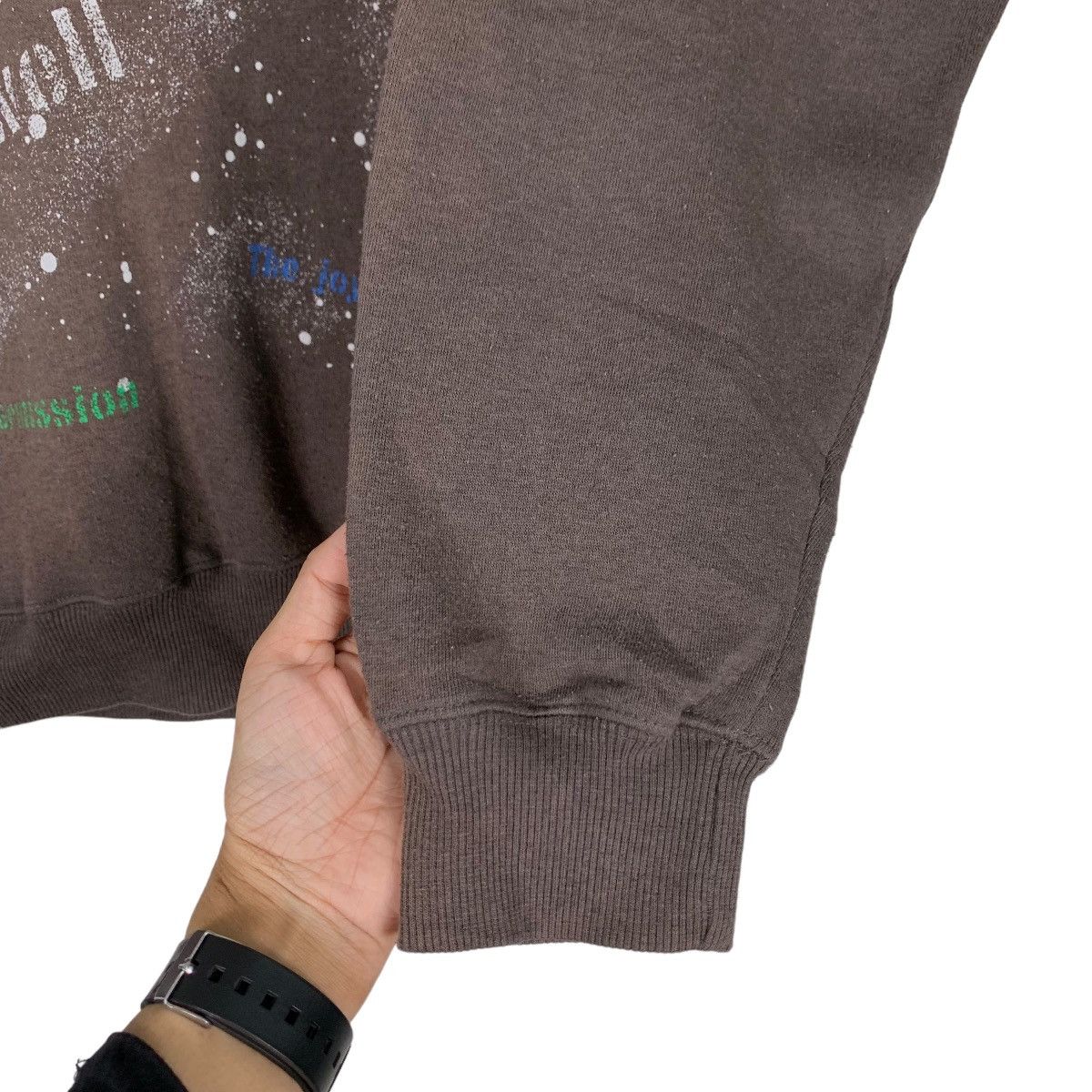 Japanese Brand BLUE VACATION Paint Splatters Pullover Hoodies #0781-C35 Size US L / EU 52-54 / 3 - 8 Thumbnail
