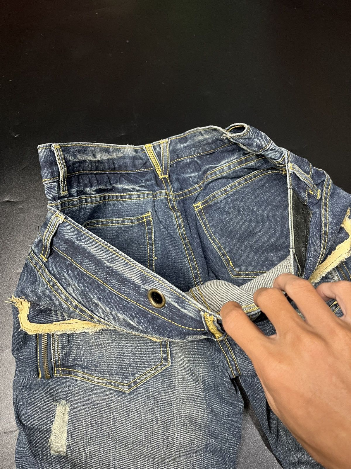 If Six Was Nine × Japanese Brand × Le Grande Bleu (L.G.B.) Japanese Solberry Double Wist Gimmick Zipper Size US 31 - 9 Thumbnail