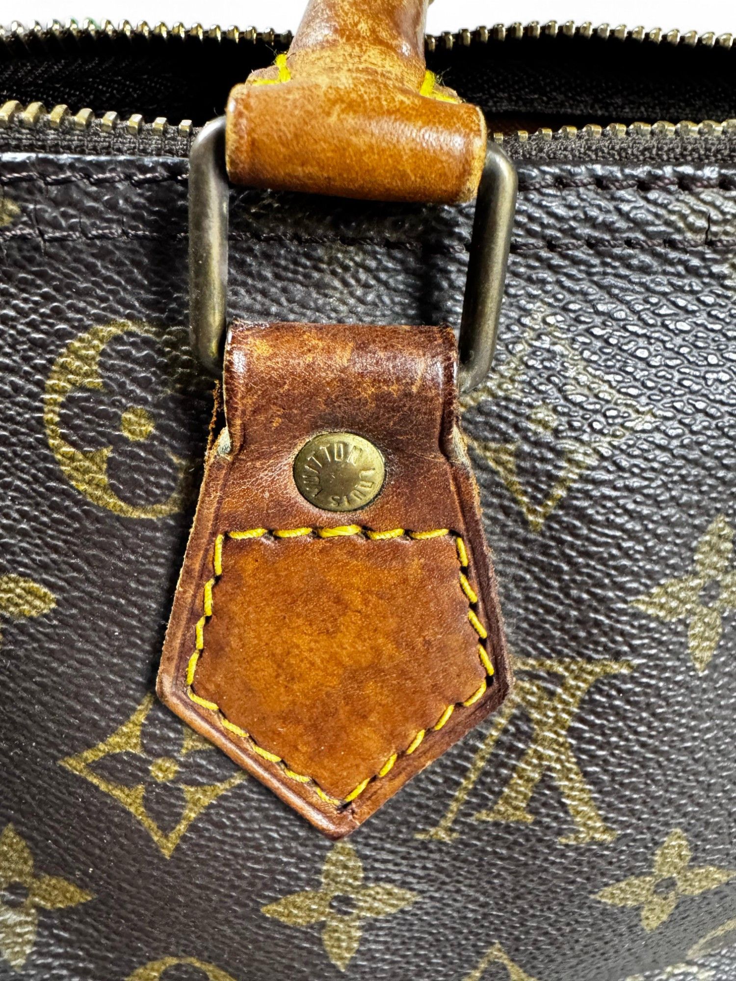 Louis Vuitton Louis Vuitton - Speedy 30 Vintage Brown Leather Handbag LV Size ONE SIZE - 7 Thumbnail
