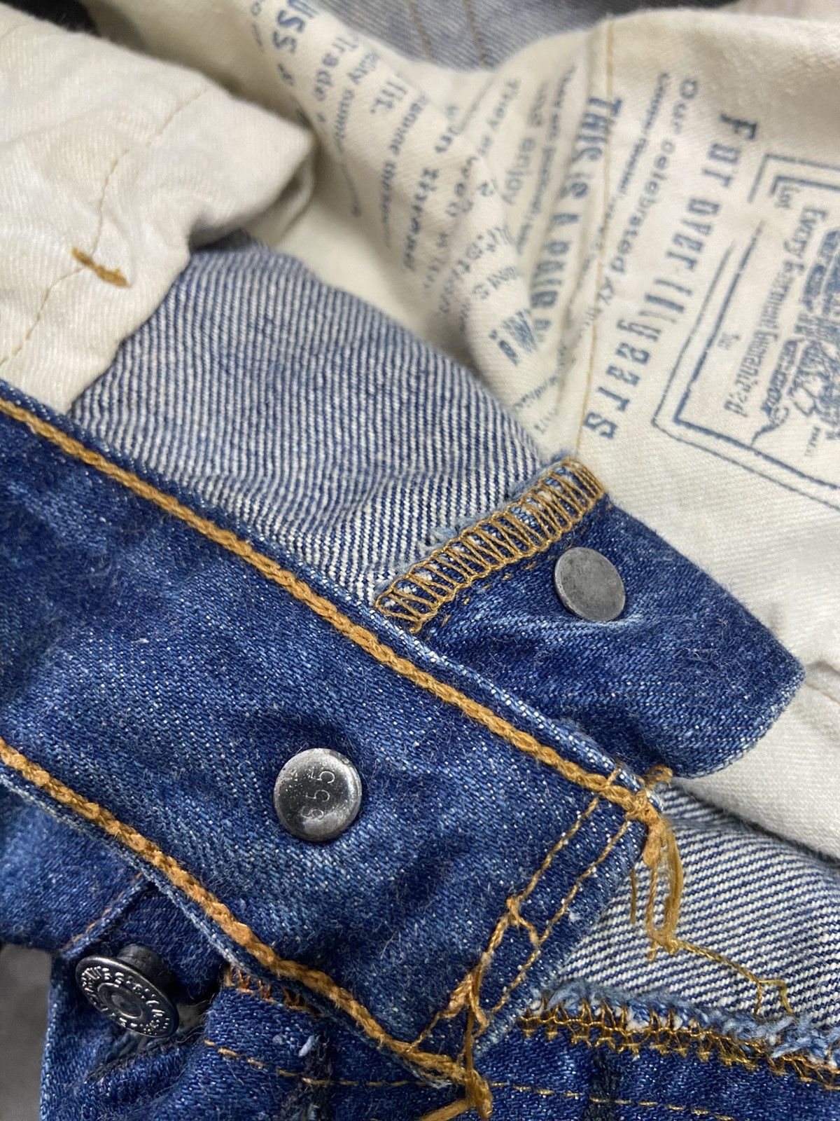 Levi's Vintage 70s Levis 501 Big E Selvedge jeans Size US 30 / EU 46 - 5 Thumbnail