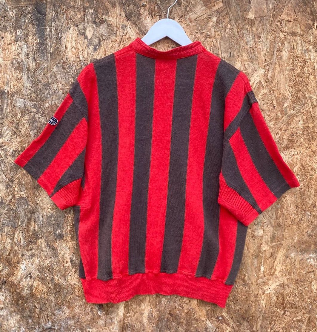 Japanese Brand Vintage Pia Sport Stripe Knitwear Cardigan Size US L / EU 52-54 / 3 - 2 Thumbnail