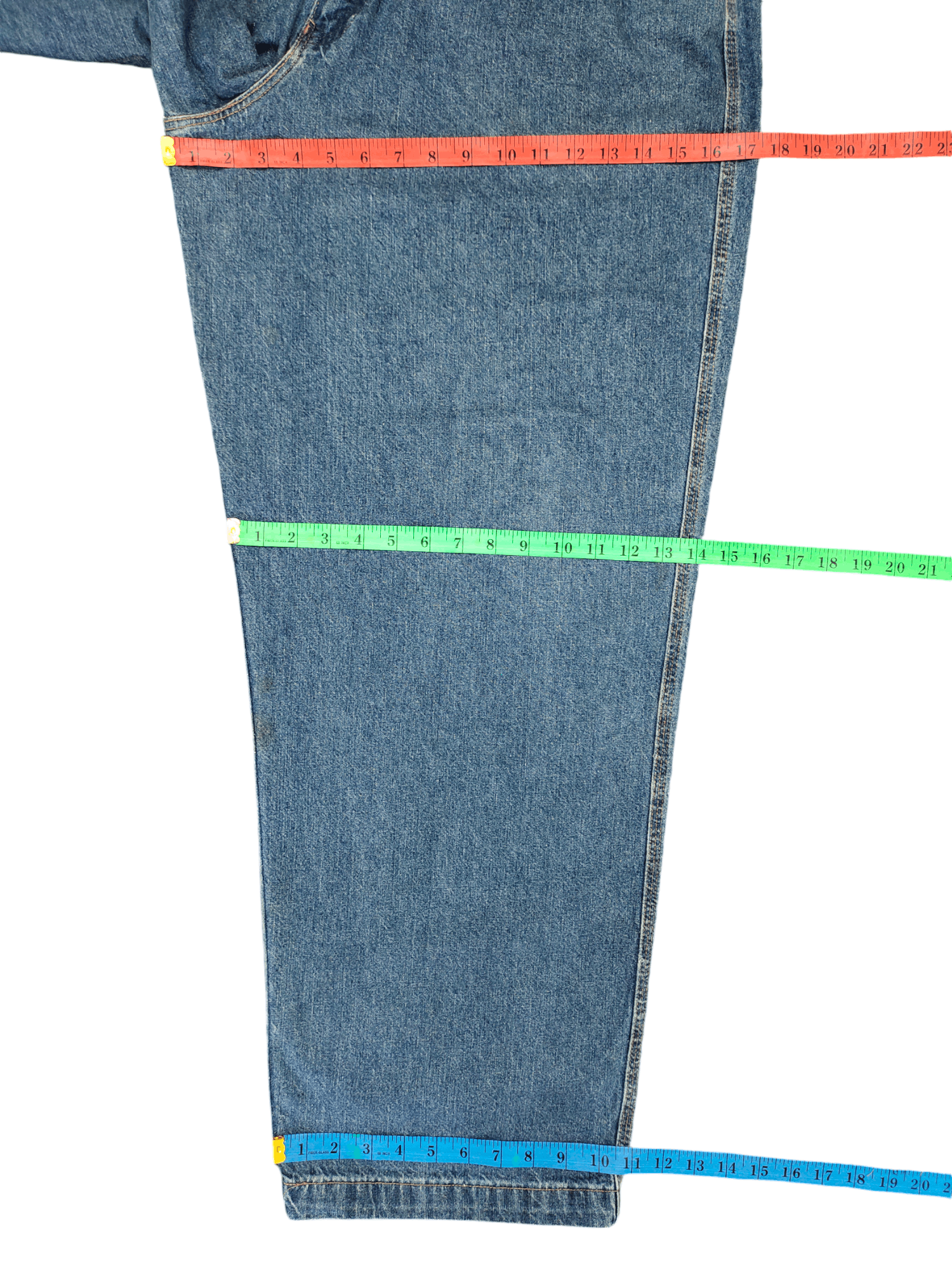 Marithe + Francois Girbaud Baggy Jeans MFG Made In Usa Denim Wide Leg 90s Jnco Size US 38 / EU 54 - 10 Thumbnail