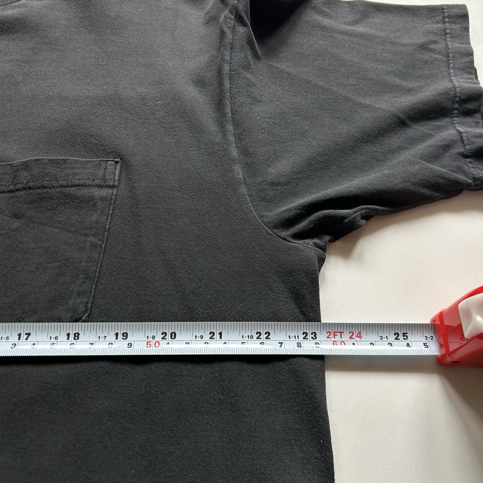 Vintage Vintage Sun Faded Black Pocket T-Shirt Large 90s Cotton USA Size US L / EU 52-54 / 3 - 5 Thumbnail