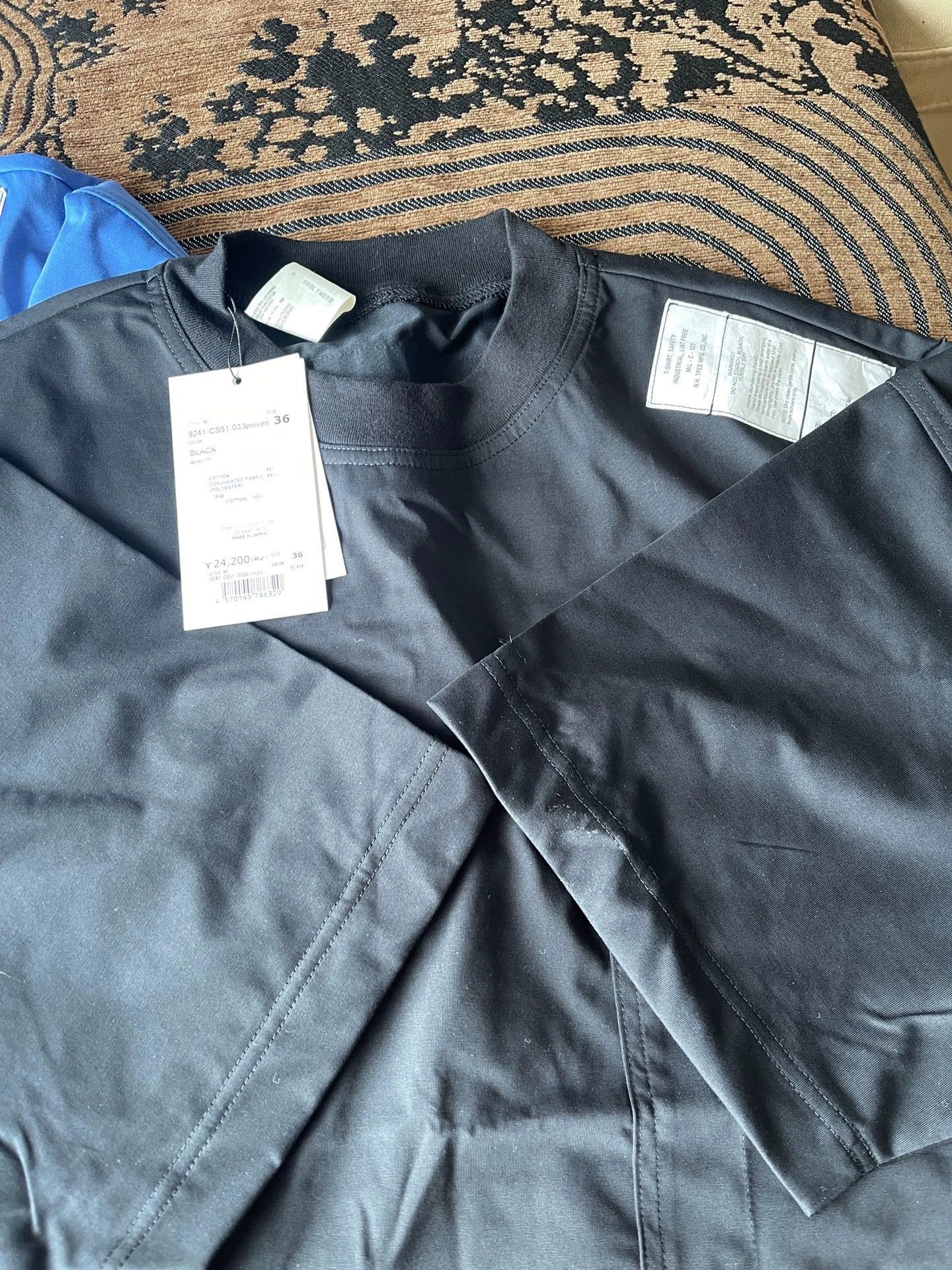 N.Hoolywood N.HOOLYWOOD TEST T-SHIRT Military Patch Crew SS24 Blue 38 Size US M / EU 48-50 / 2 - 6 Thumbnail
